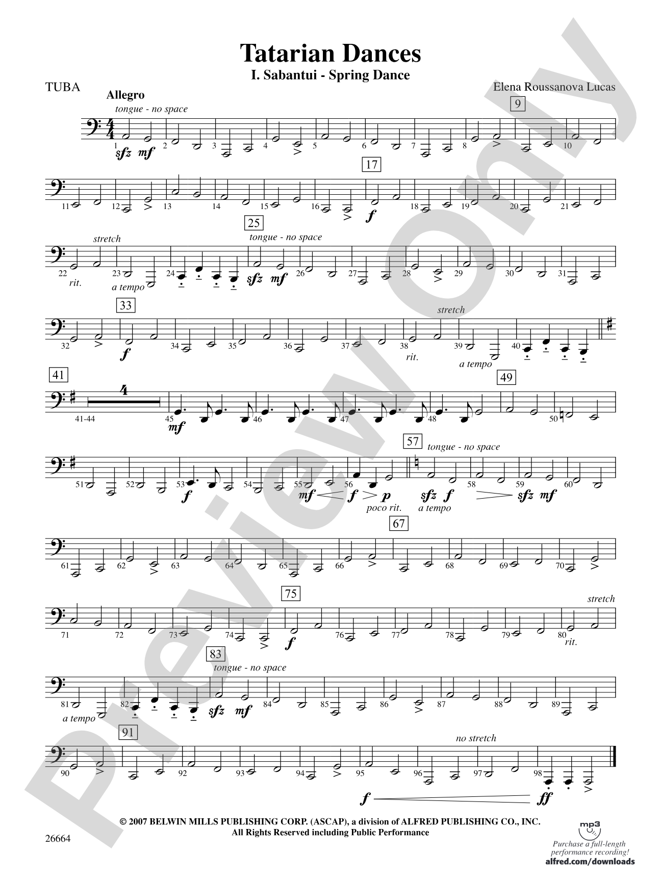 Tatarian Dances: Tuba