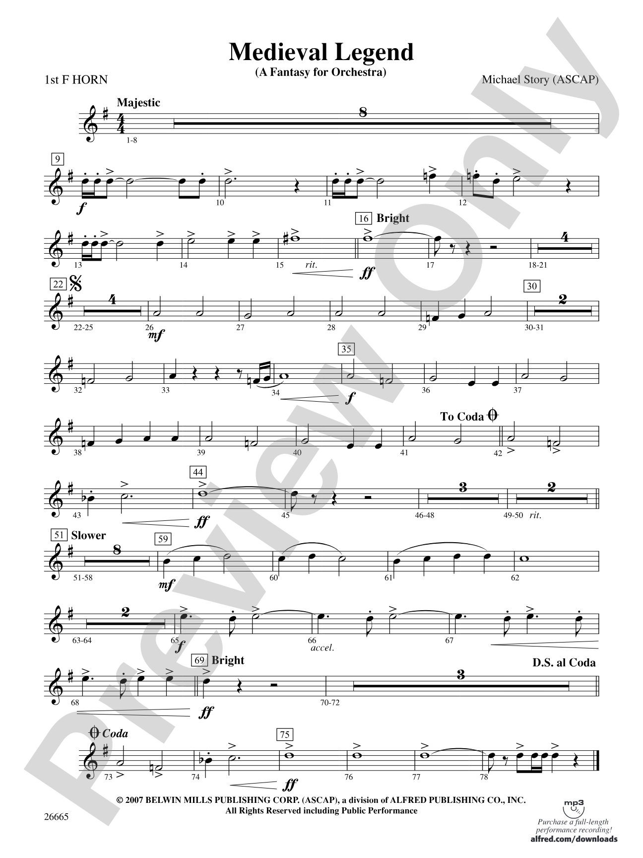 Medieval Legend: 1st F Horn