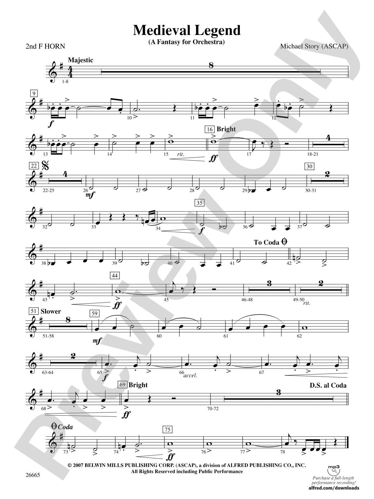 Medieval Legend: 2nd F Horn