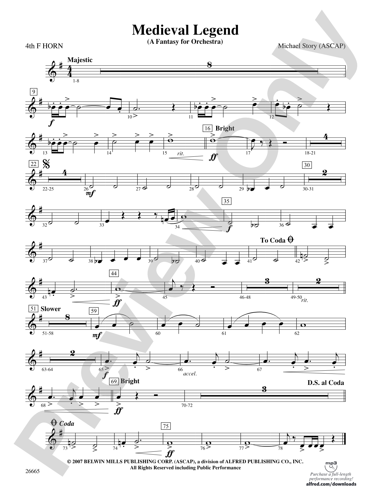 Medieval Legend: 4th F Horn