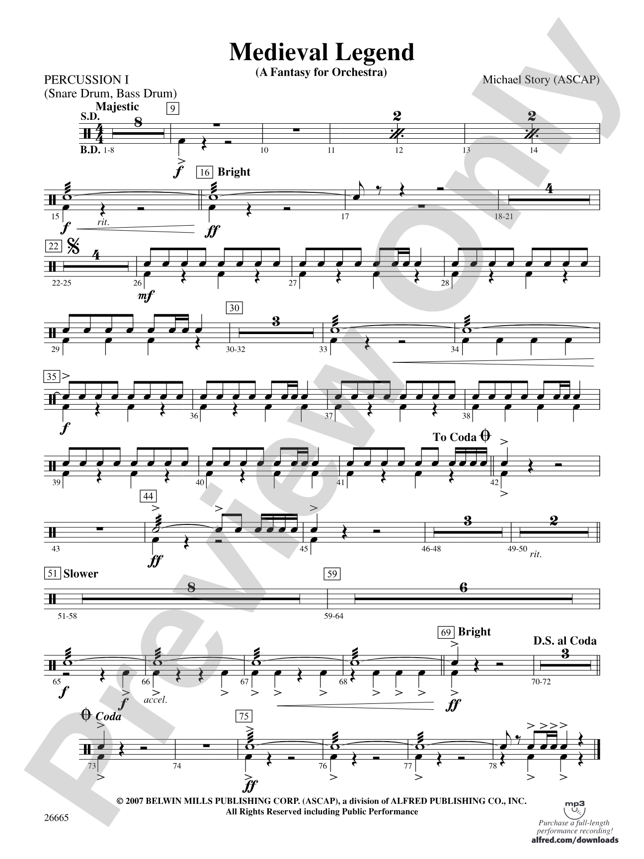 Medieval Legend: 1st Percussion