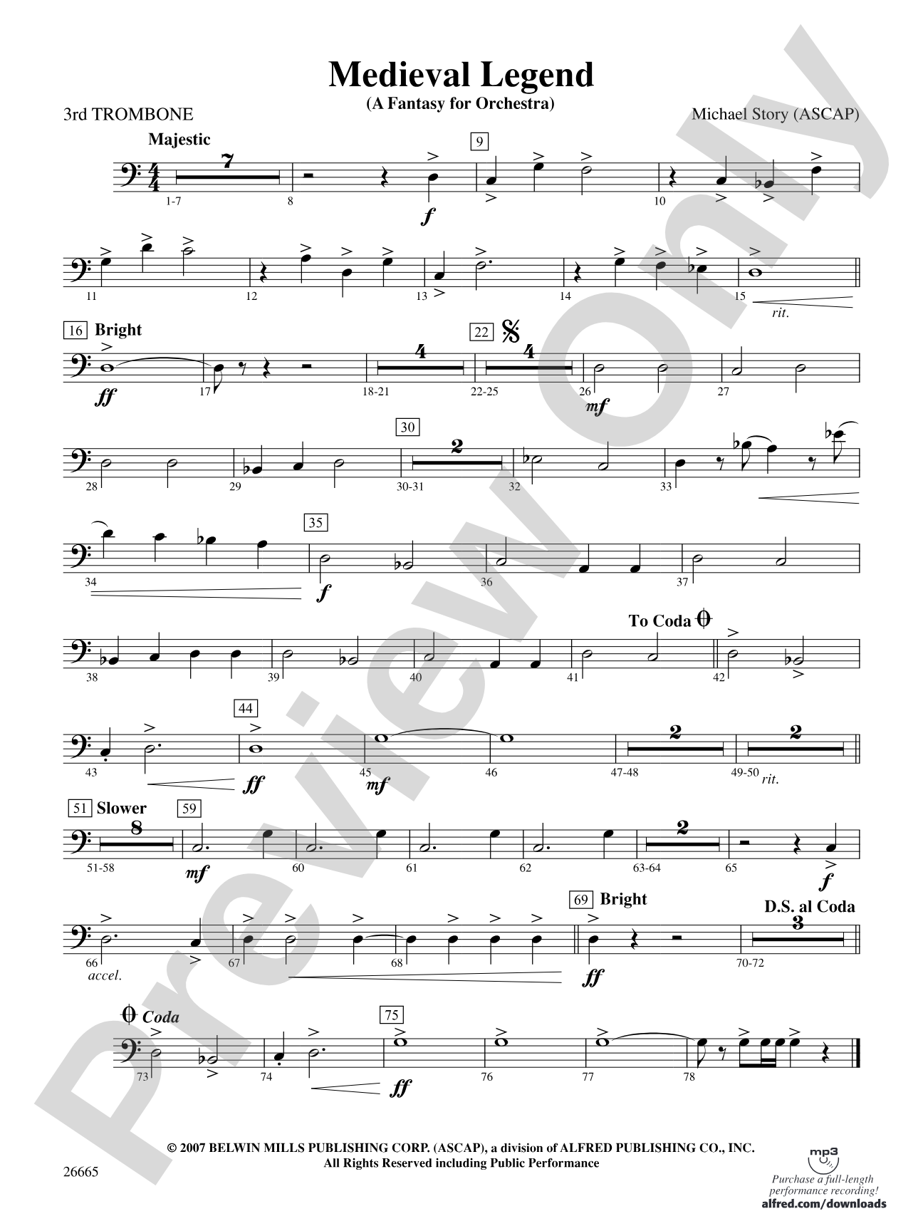 Medieval Legend: 3rd Trombone