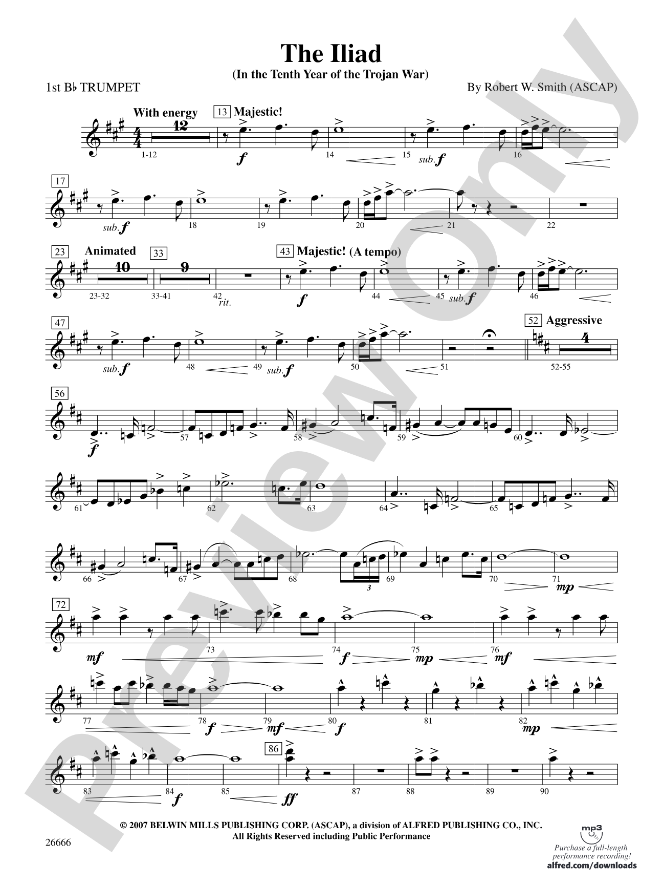 The Iliad: 1st B-flat Trumpet