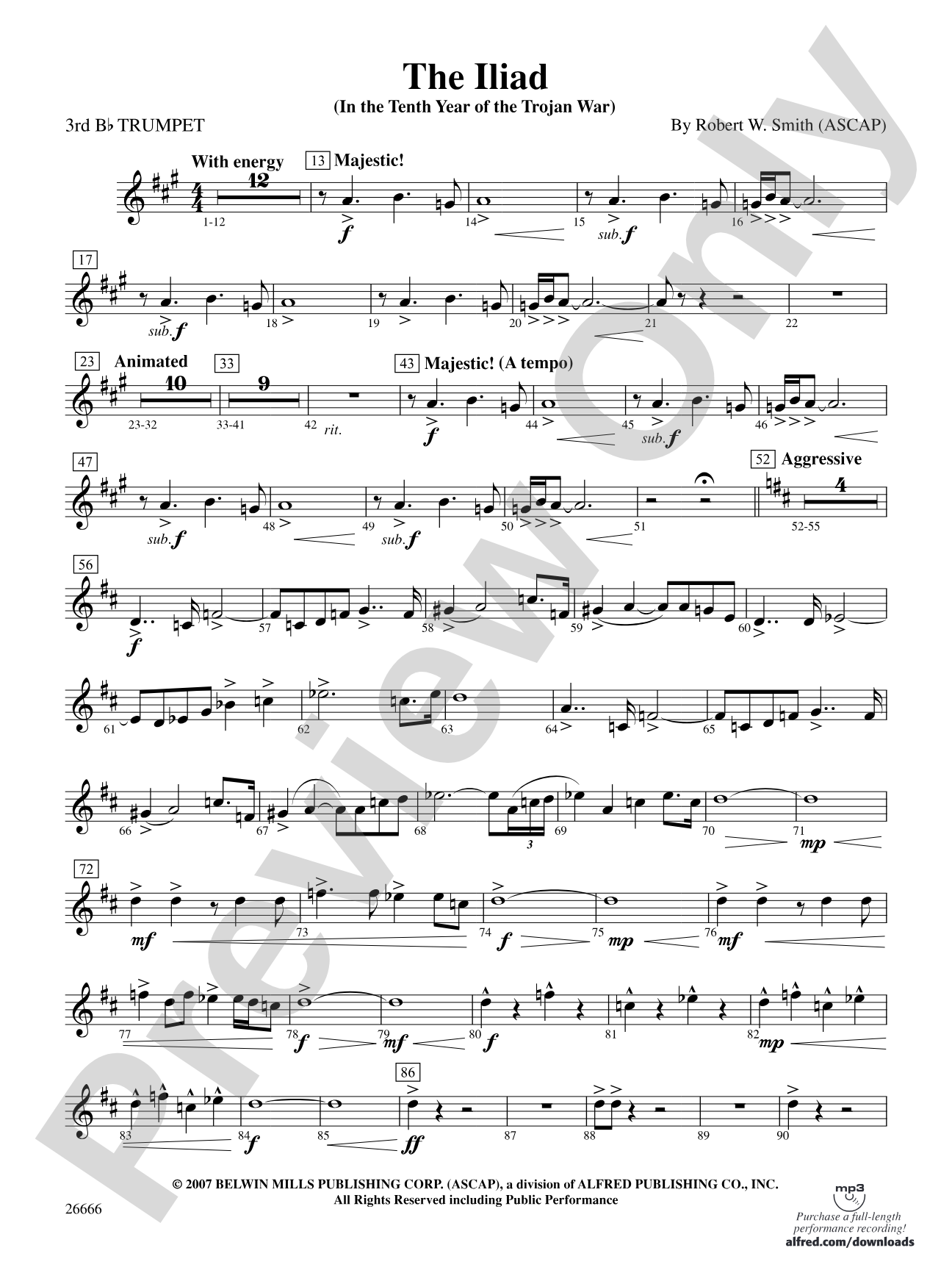 The Iliad: 3rd B-flat Trumpet