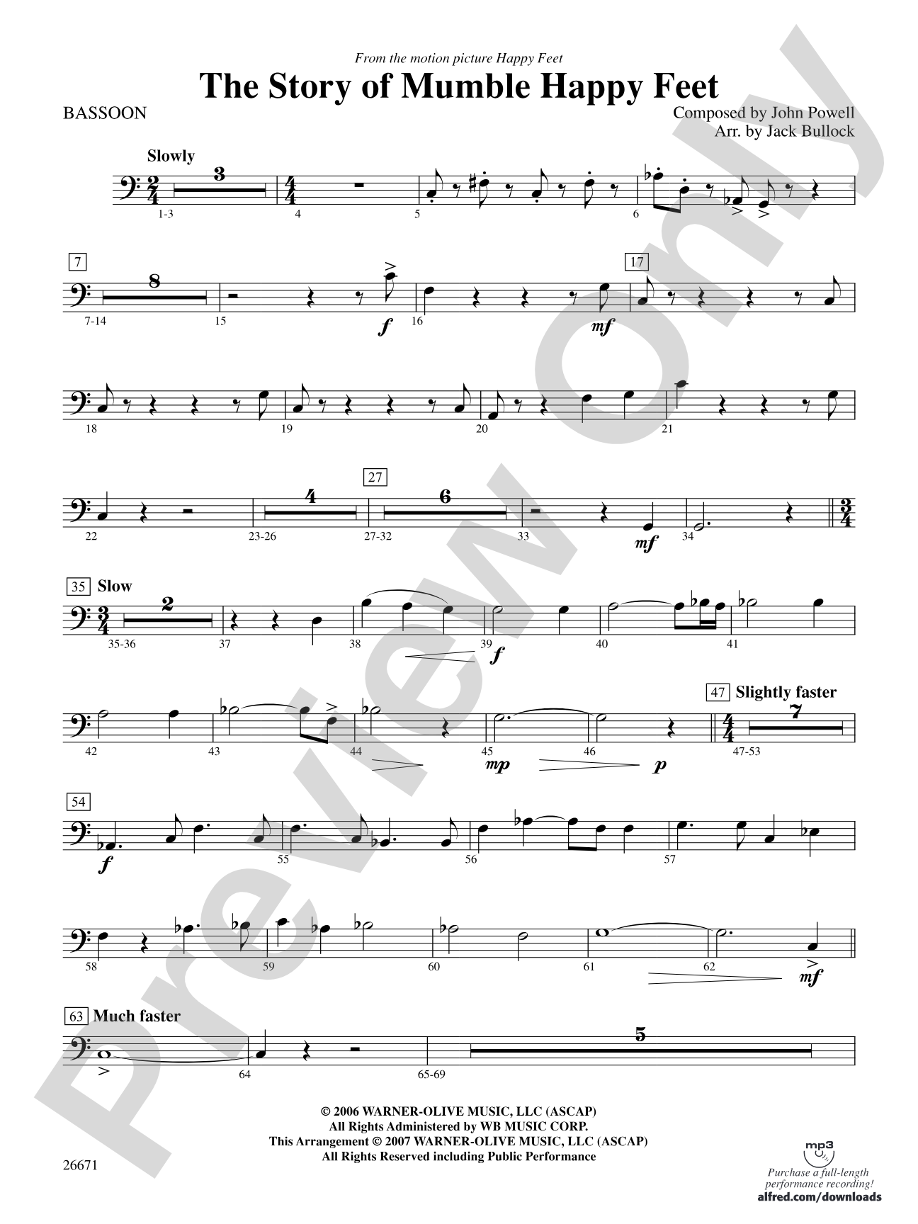 The Story of Mumble Happy Feet: Bassoon