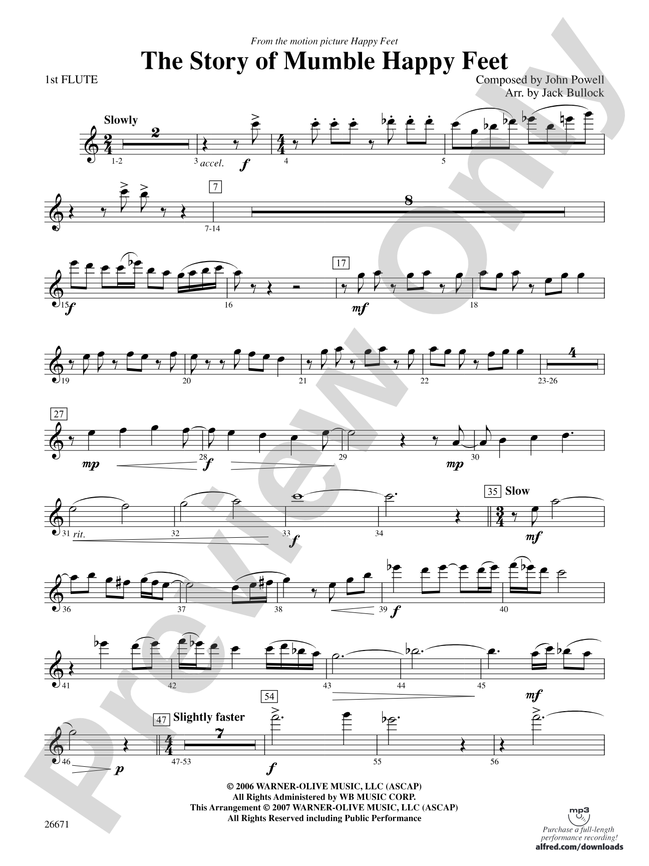 The Story of Mumble Happy Feet: Flute