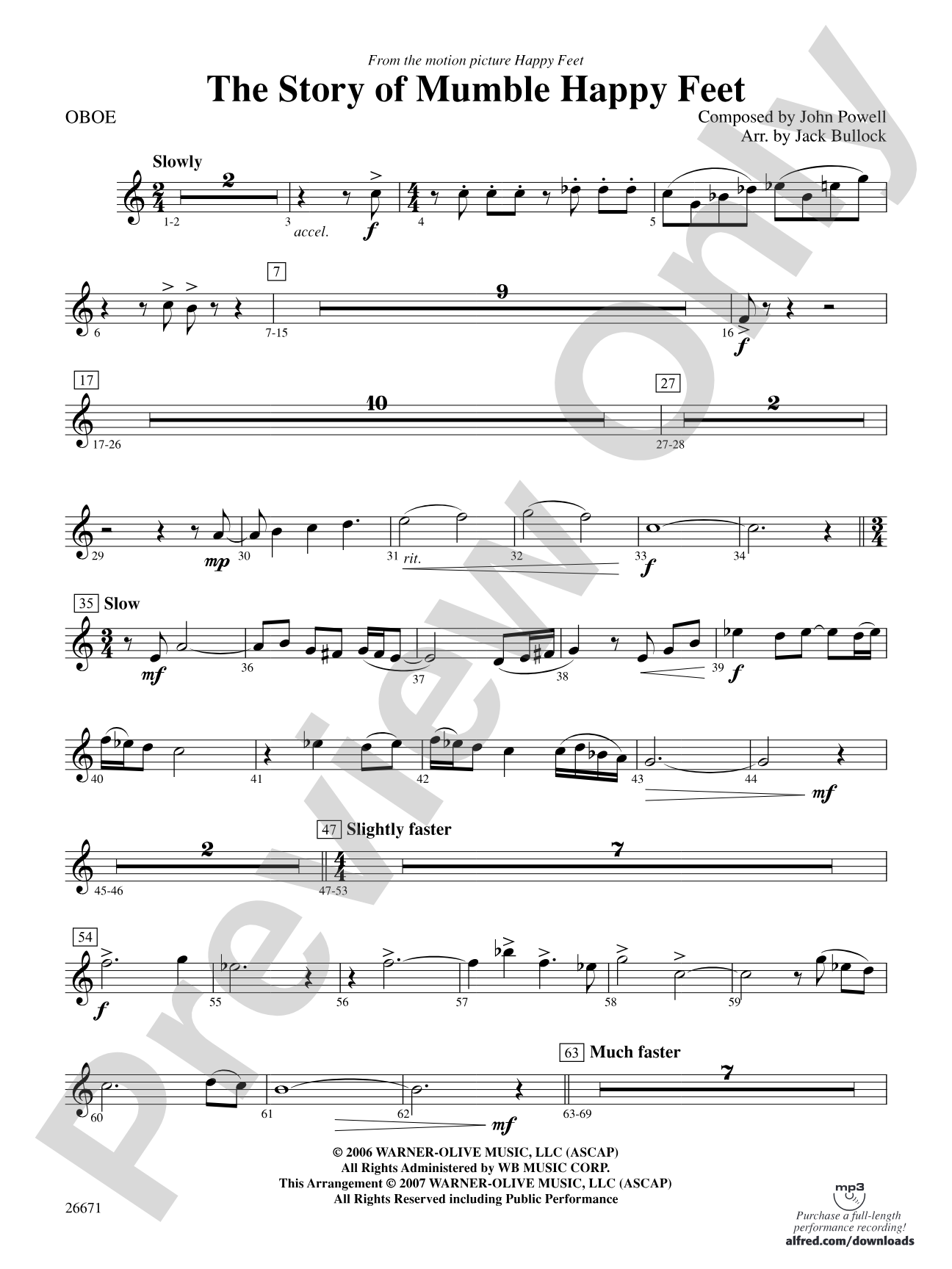 The Story of Mumble Happy Feet: Oboe