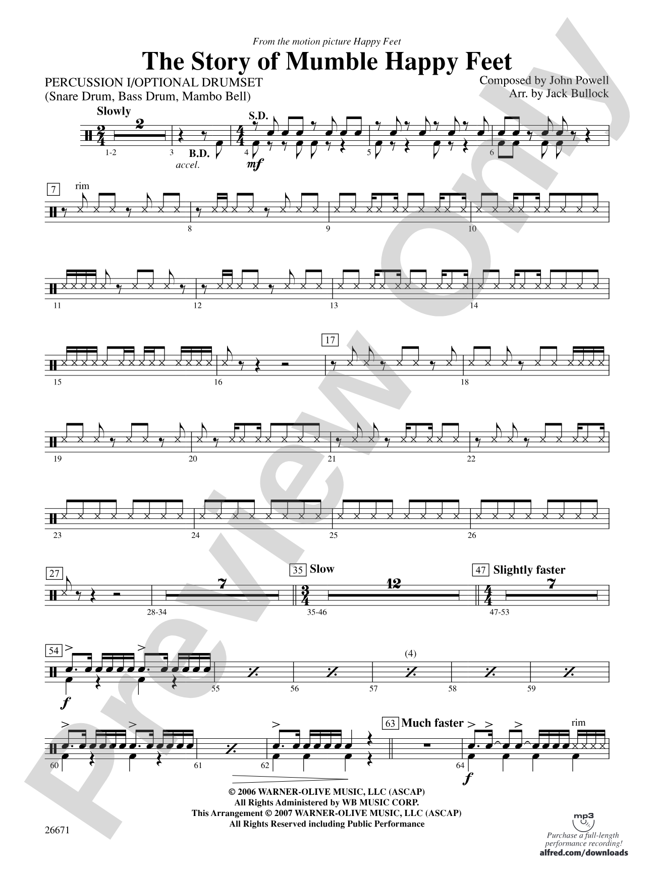 The Story of Mumble Happy Feet: 1st Percussion