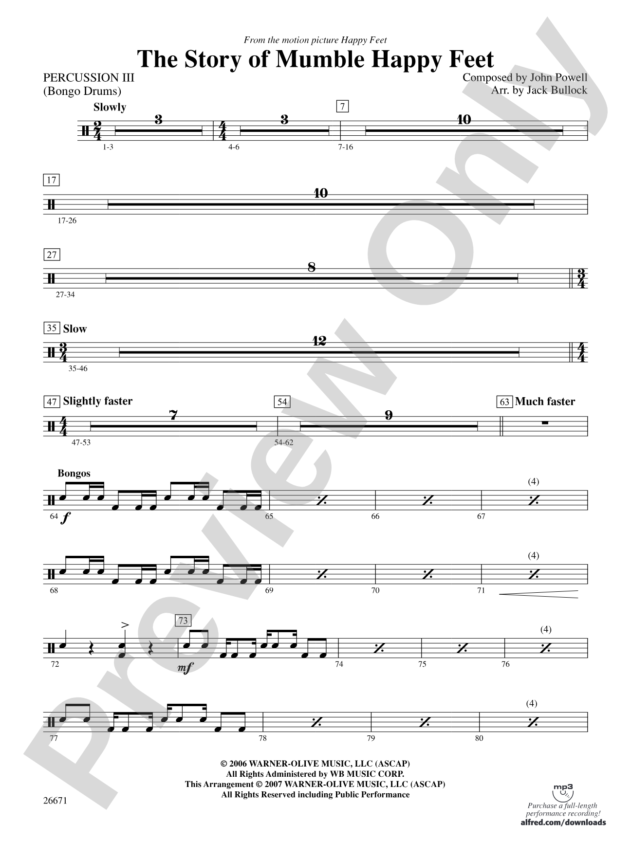 The Story of Mumble Happy Feet: 3rd Percussion