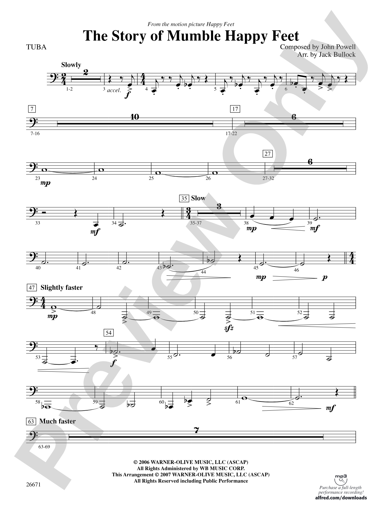 The Story of Mumble Happy Feet: Tuba