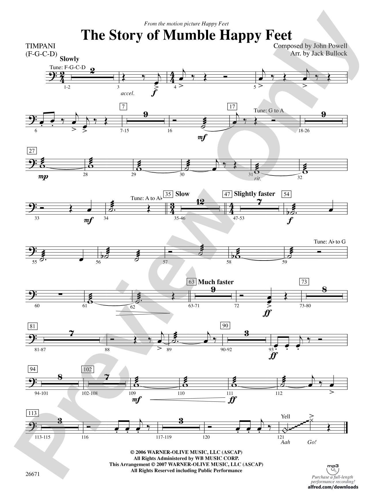 The Story of Mumble Happy Feet: Timpani