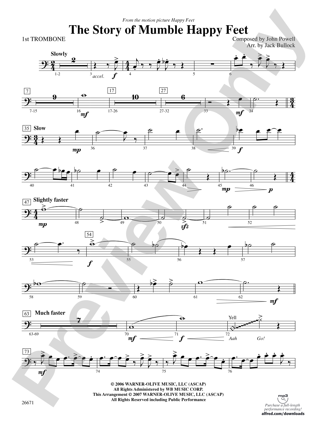 The Story of Mumble Happy Feet: 1st Trombone