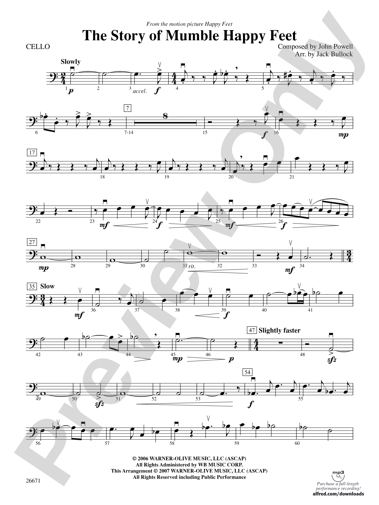 The Story of Mumble Happy Feet: Cello