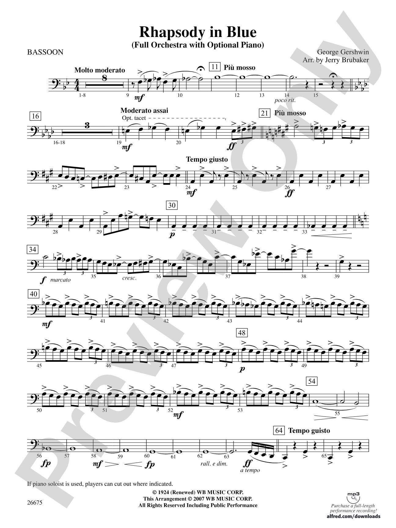 Rhapsody in Blue: Bassoon