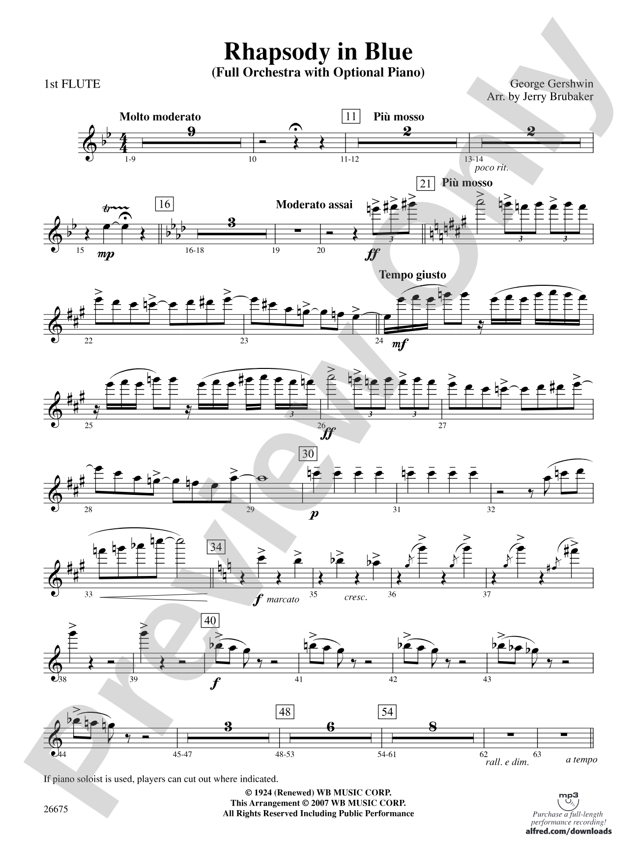 Rhapsody in Blue: Flute