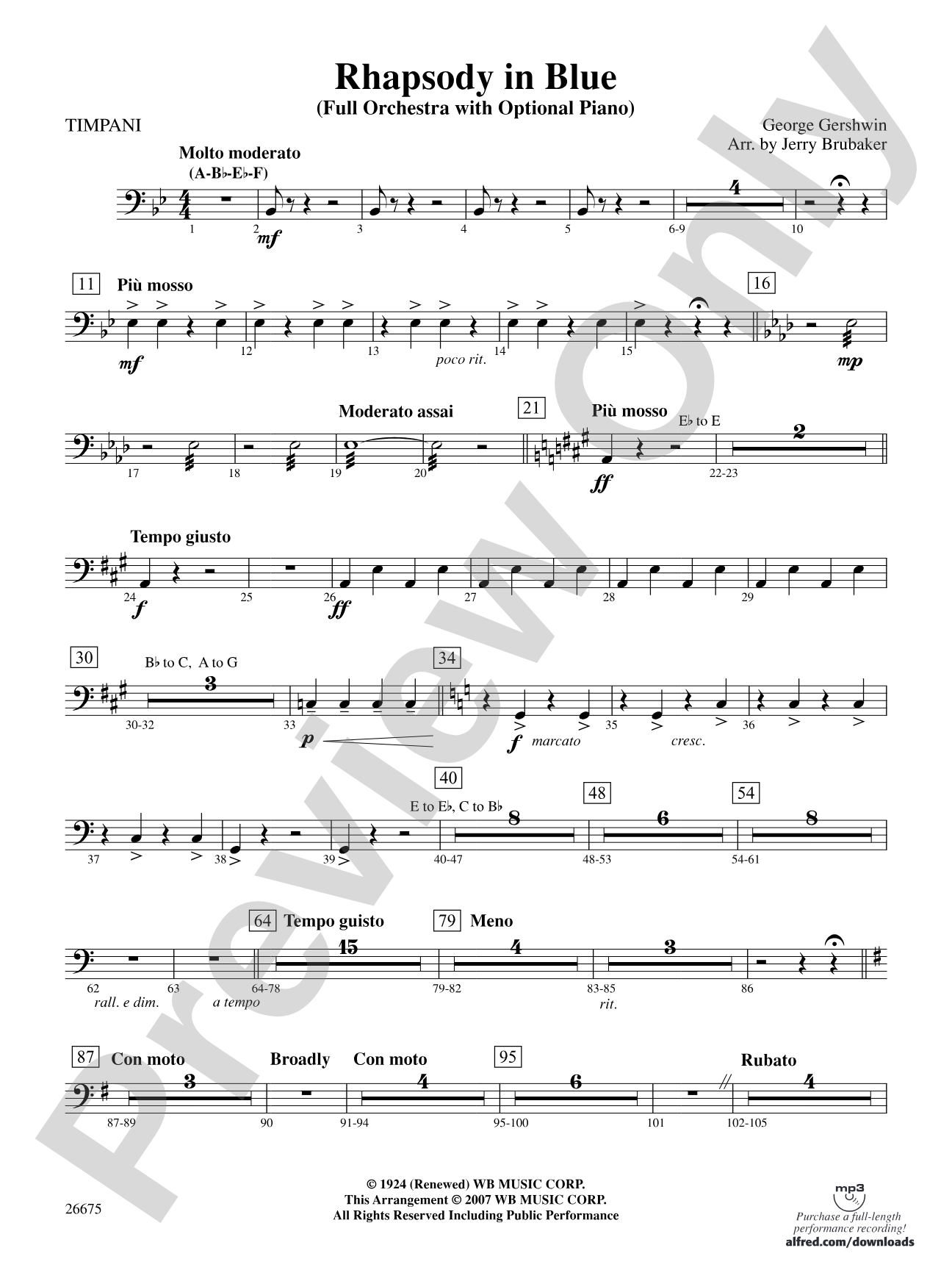 Rhapsody in Blue: Timpani