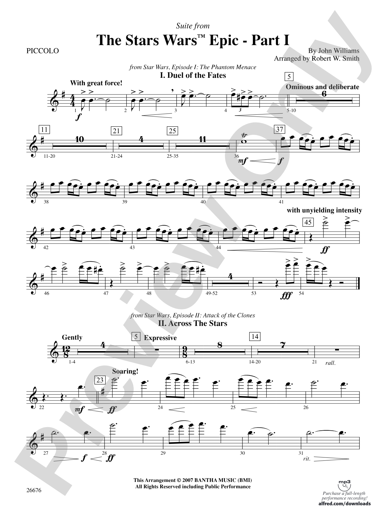 Suite from the Star Wars Epic -- Part I: Piccolo