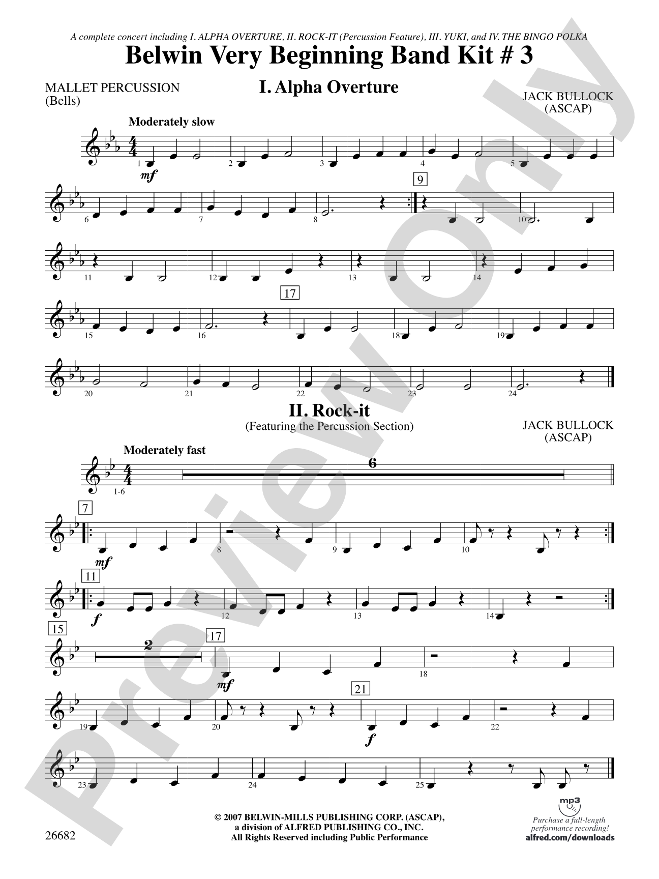 Belwin Very Beginning Band Kit #3: Mallets