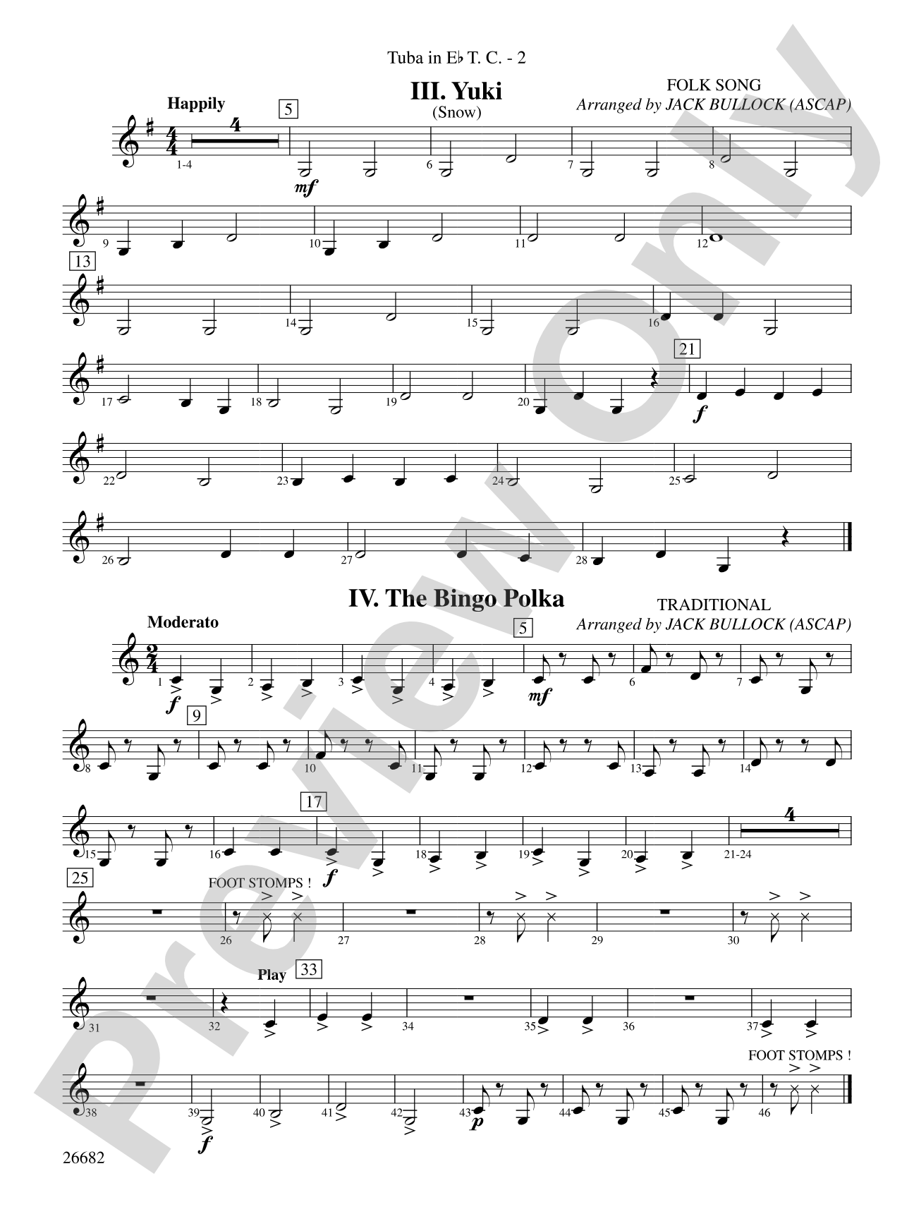 Belwin Very Beginning Band Kit #3: (wp) E-flat Tuba T.C.