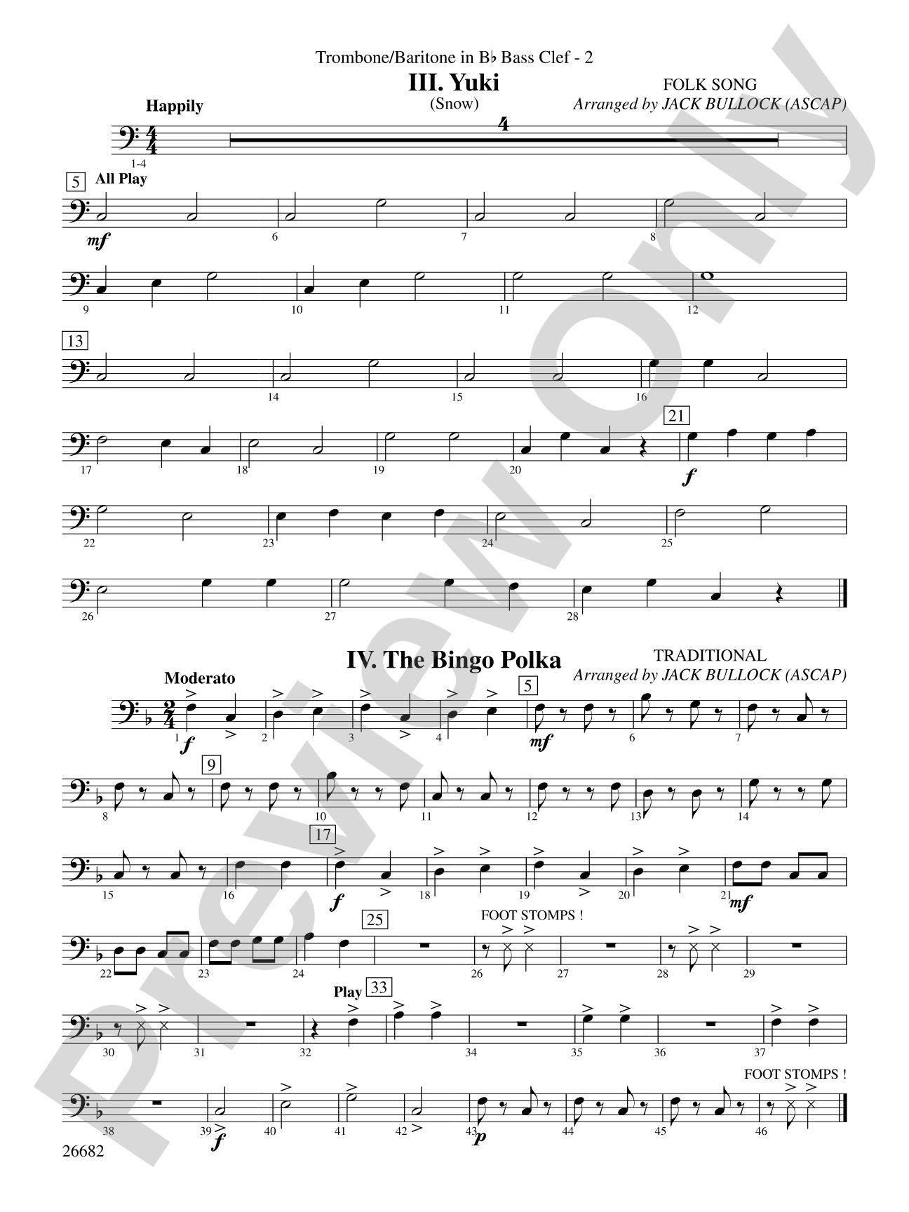 Belwin Very Beginning Band Kit #3: (wp) 1st B-flat Trombone B.C.
