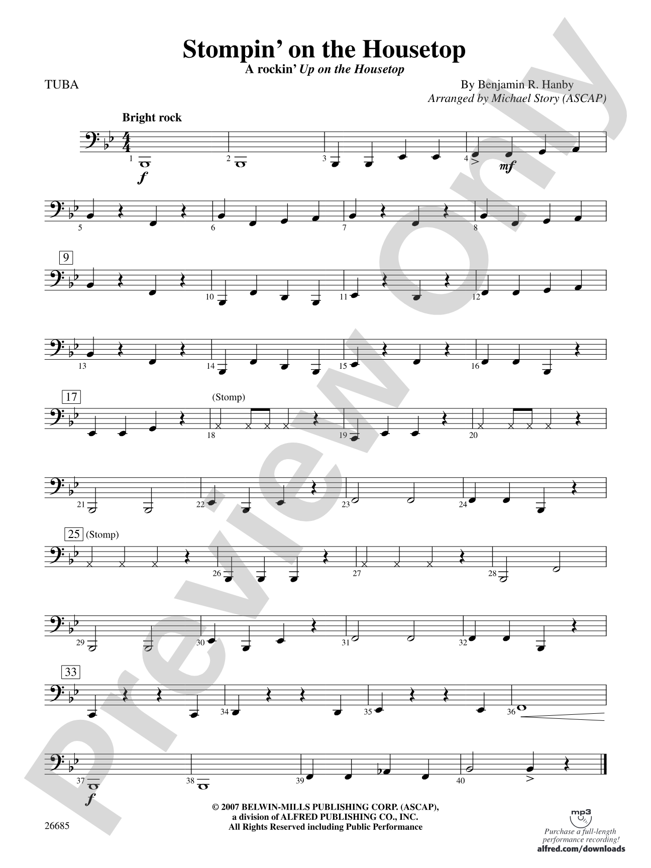 Stompin' on the Housetop: Tuba