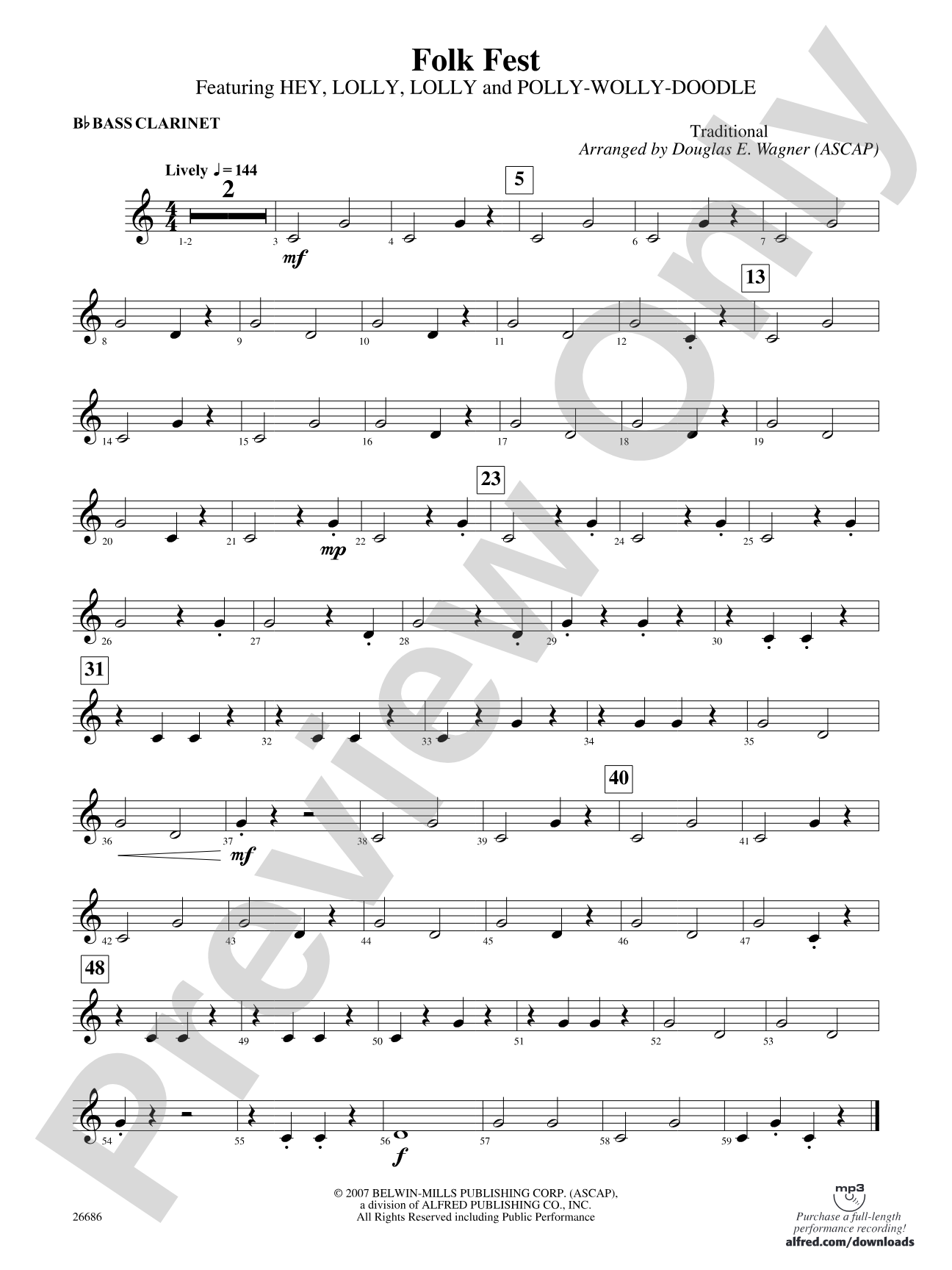 Folk Fest: B-flat Bass Clarinet