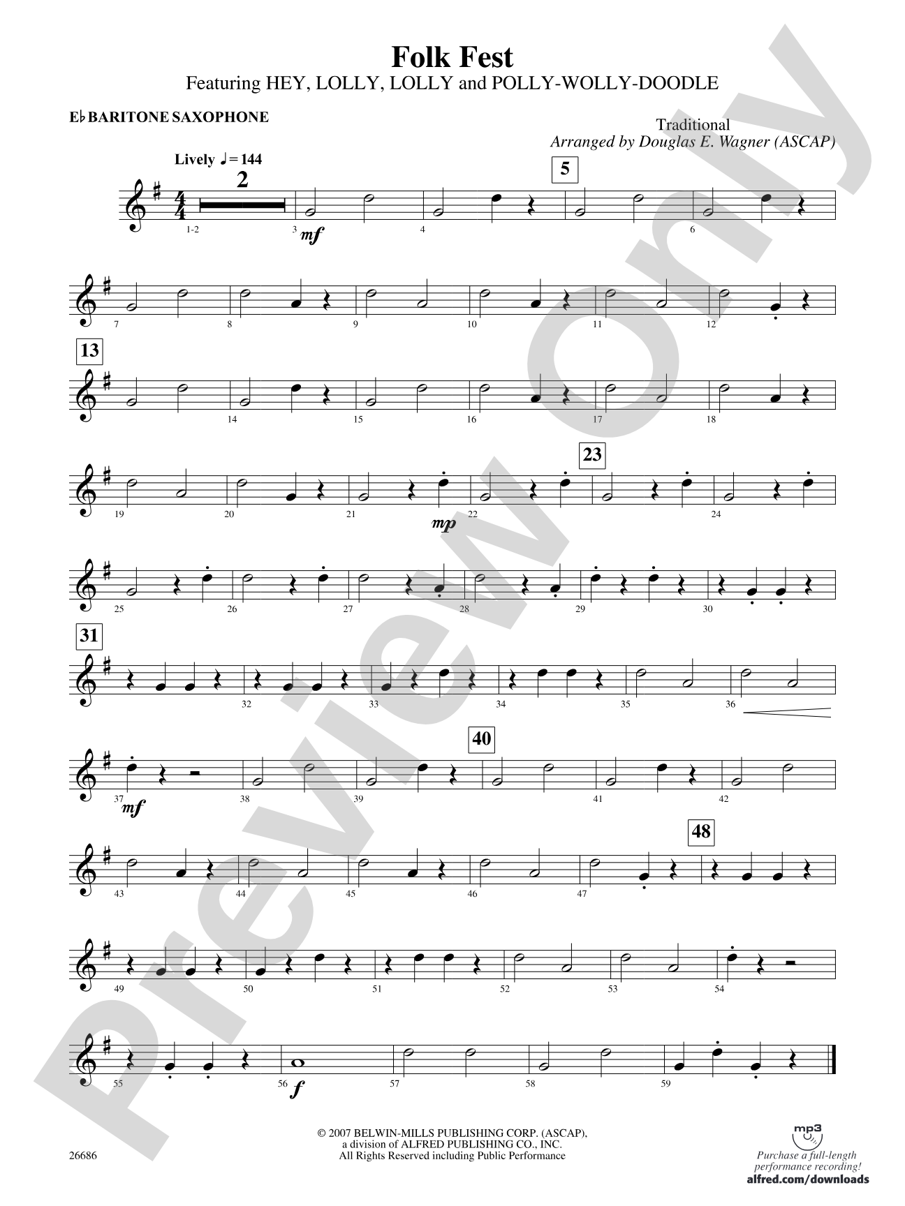 Folk Fest: E-flat Baritone Saxophone
