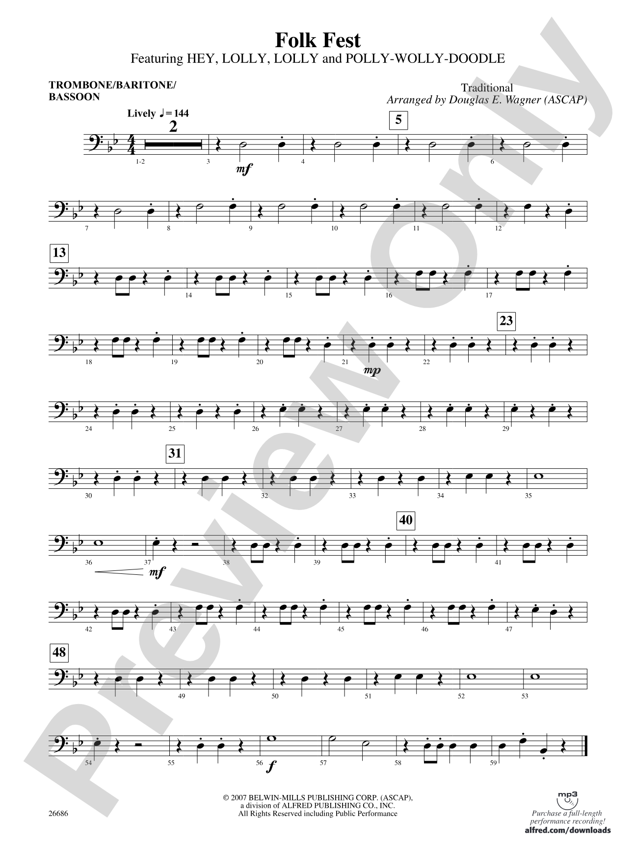 Folk Fest: 1st Trombone
