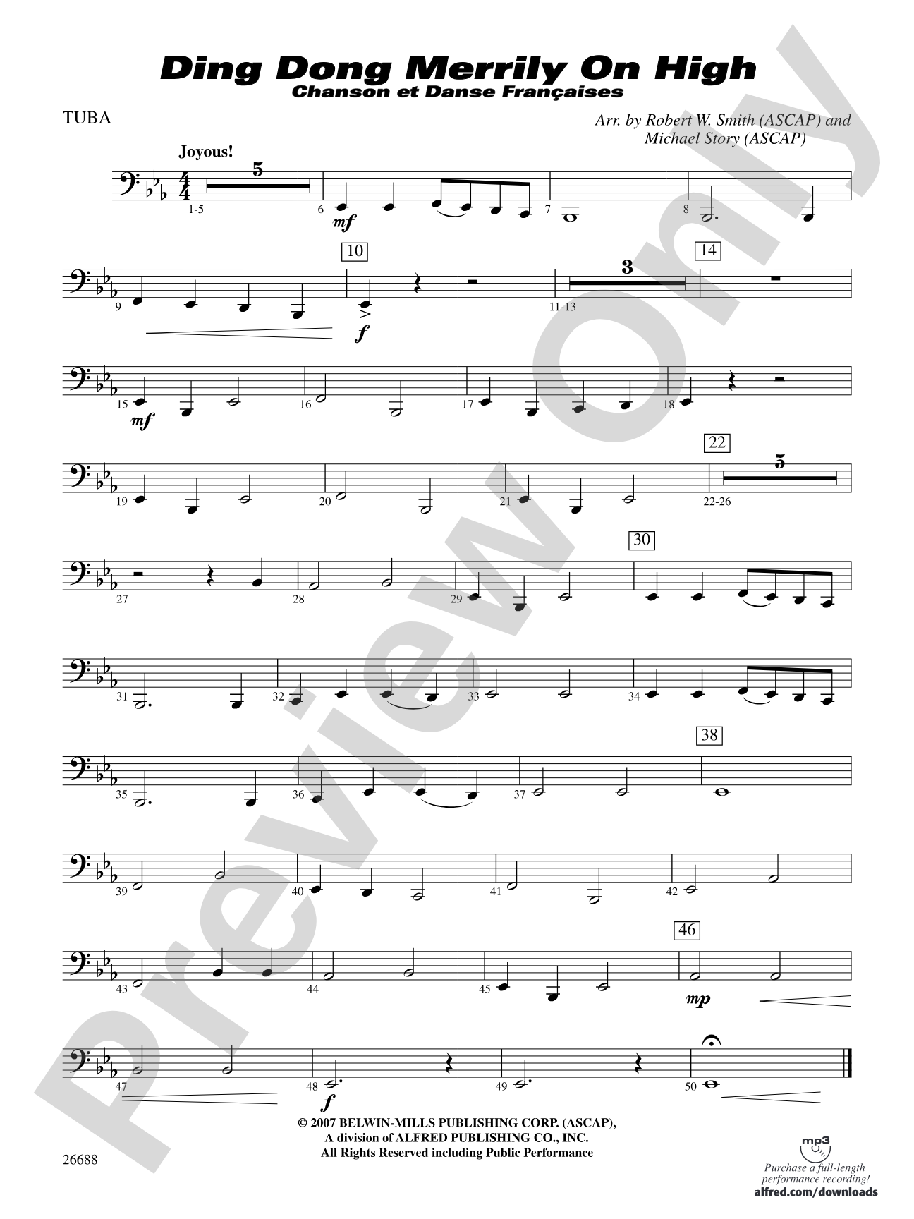 Ding Dong Merrily on High: Tuba