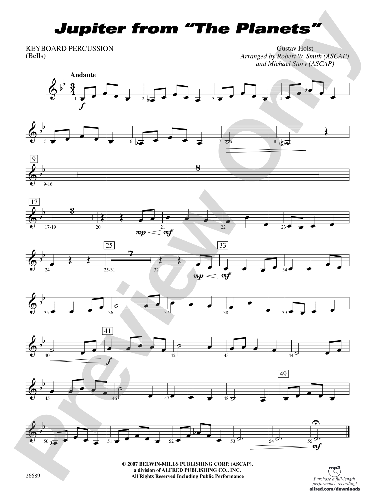 Jupiter (from The Planets): Mallets