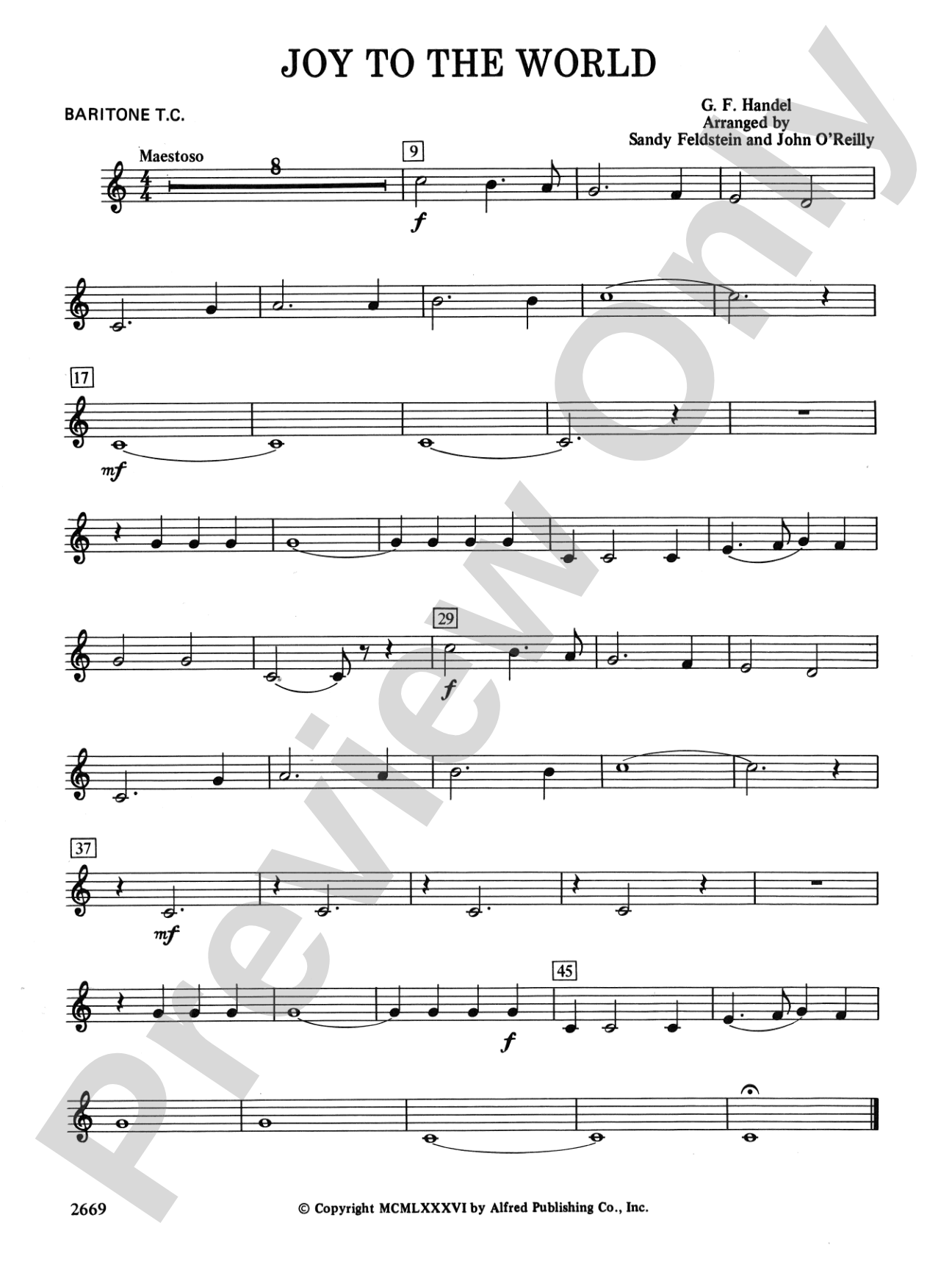 Joy to the World: Baritone T.C.