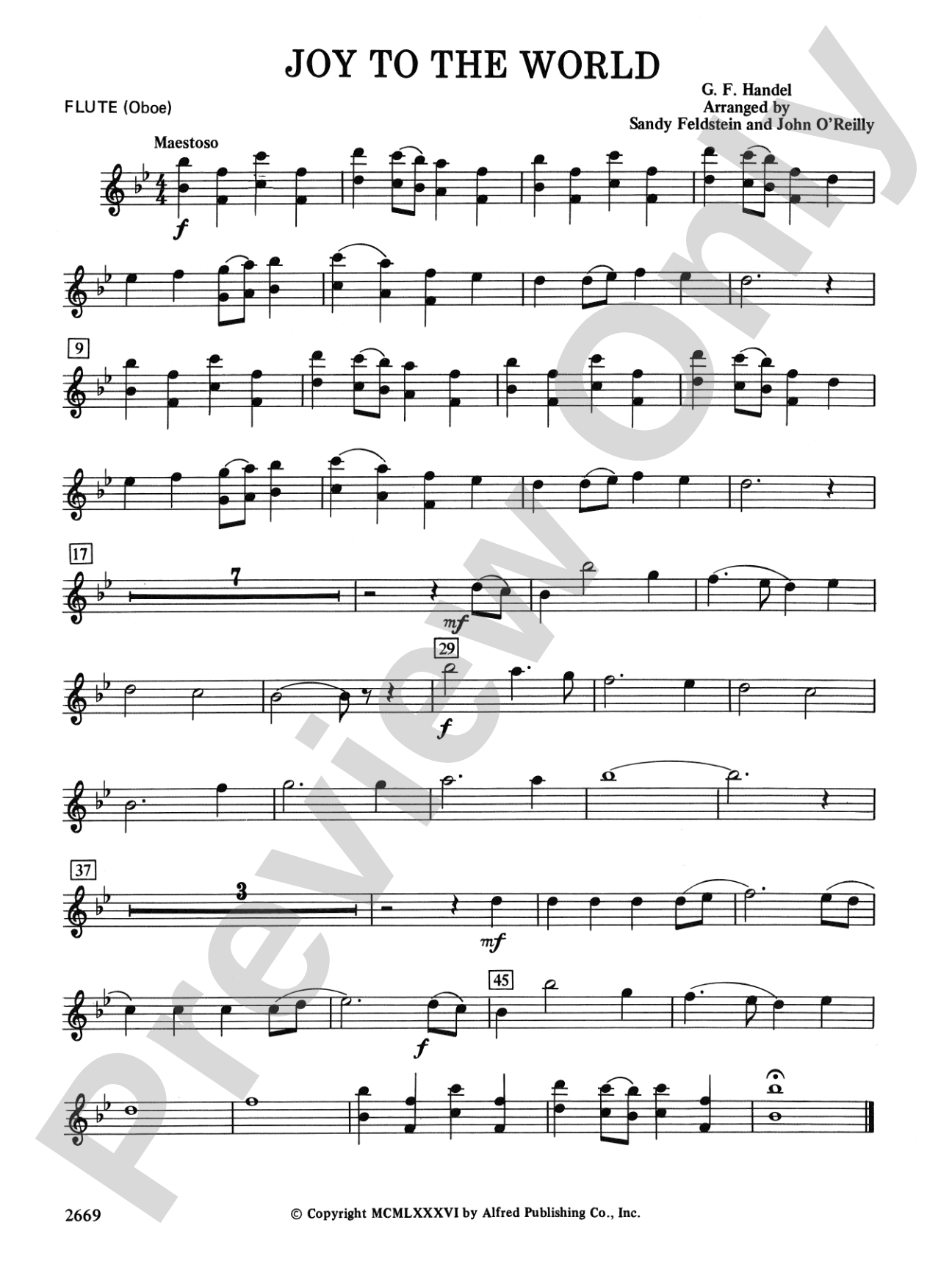 Joy to the World: Flute