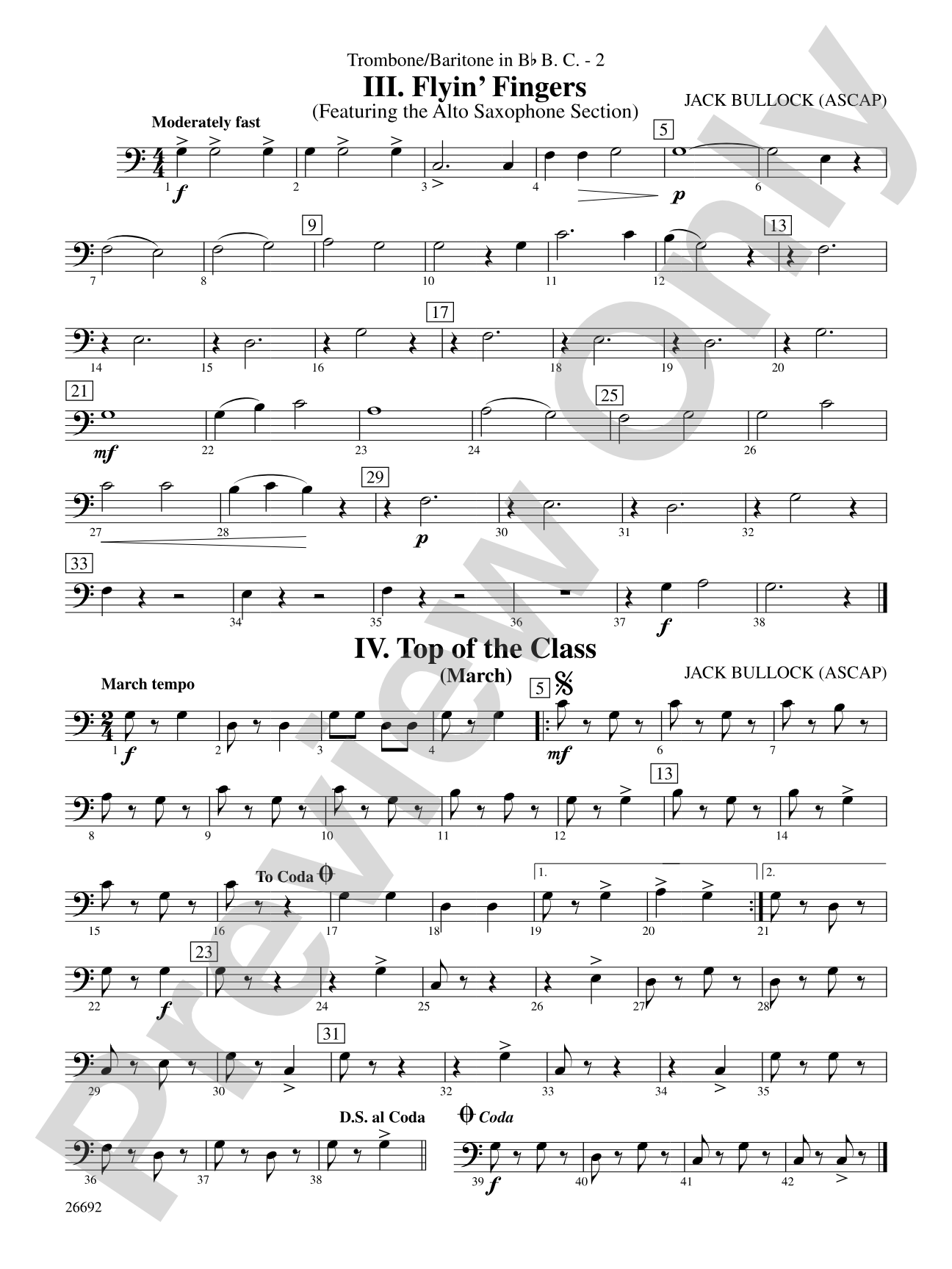 Belwin Beginning Band Kit #3: (wp) 1st B-flat Trombone B.C.