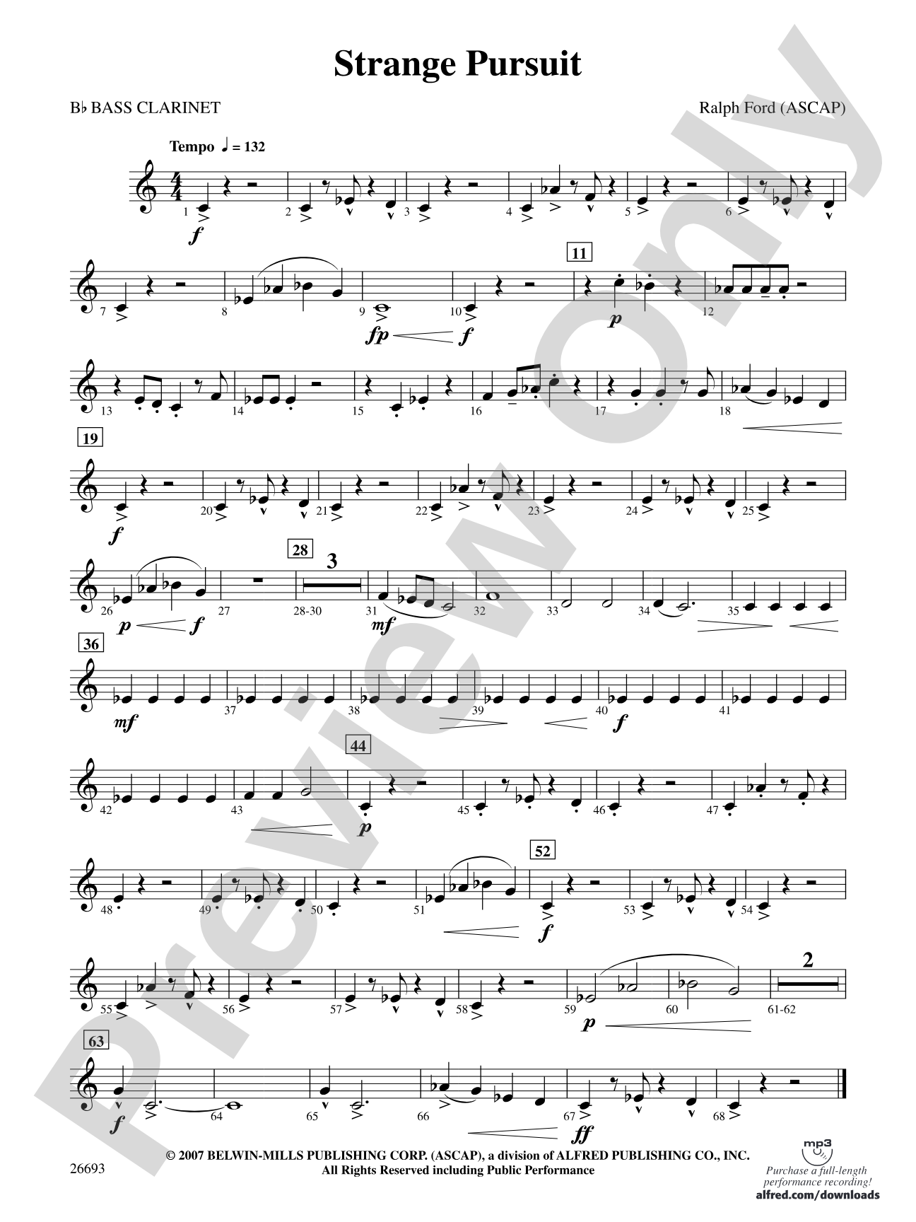 Strange Pursuit: B-flat Bass Clarinet