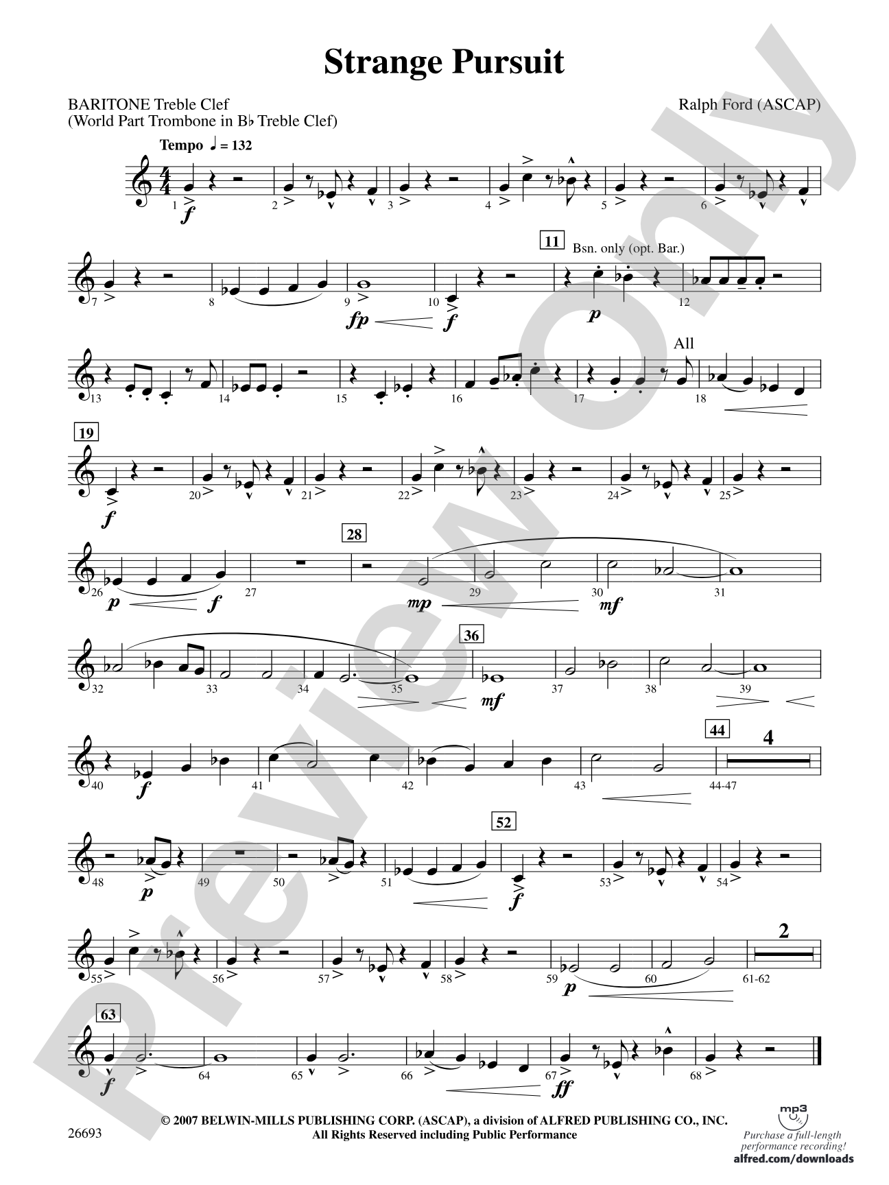 Strange Pursuit: Baritone T.C.