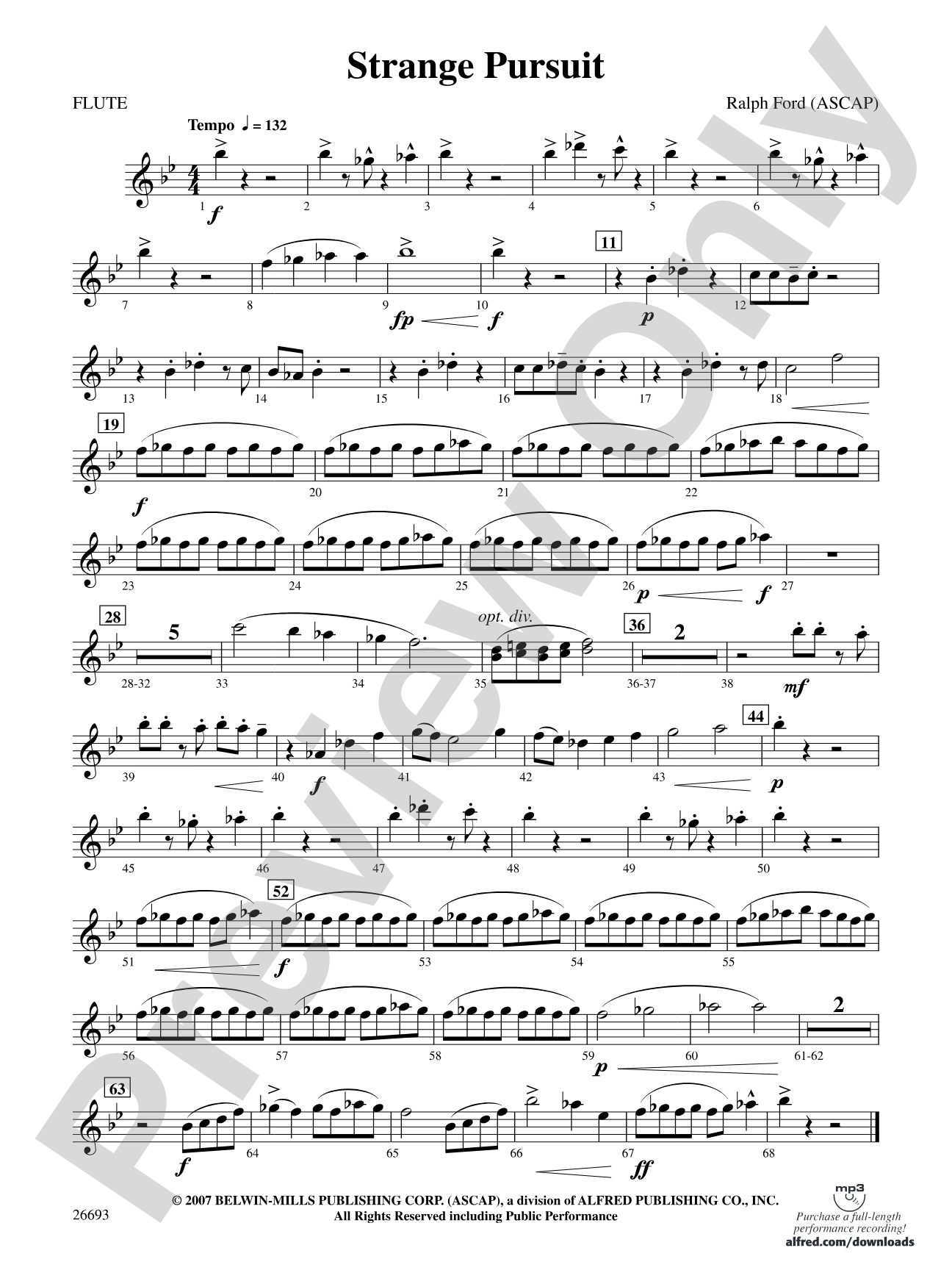 Strange Pursuit: Flute