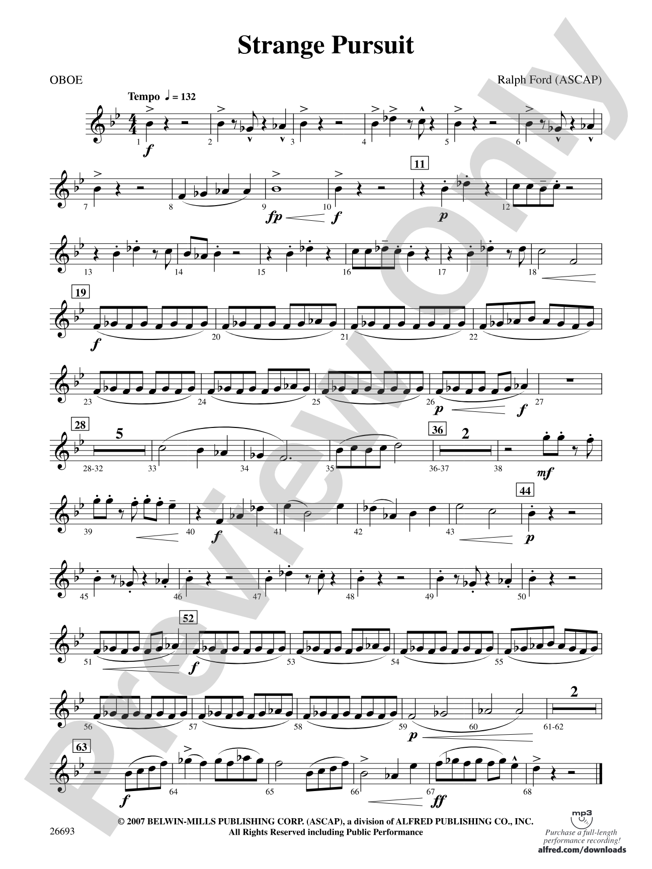Strange Pursuit: Oboe