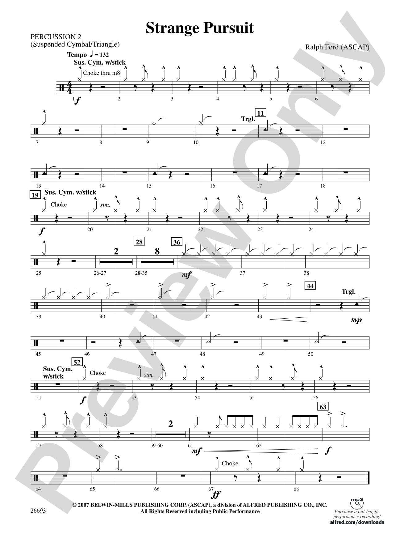 Strange Pursuit: 2nd Percussion