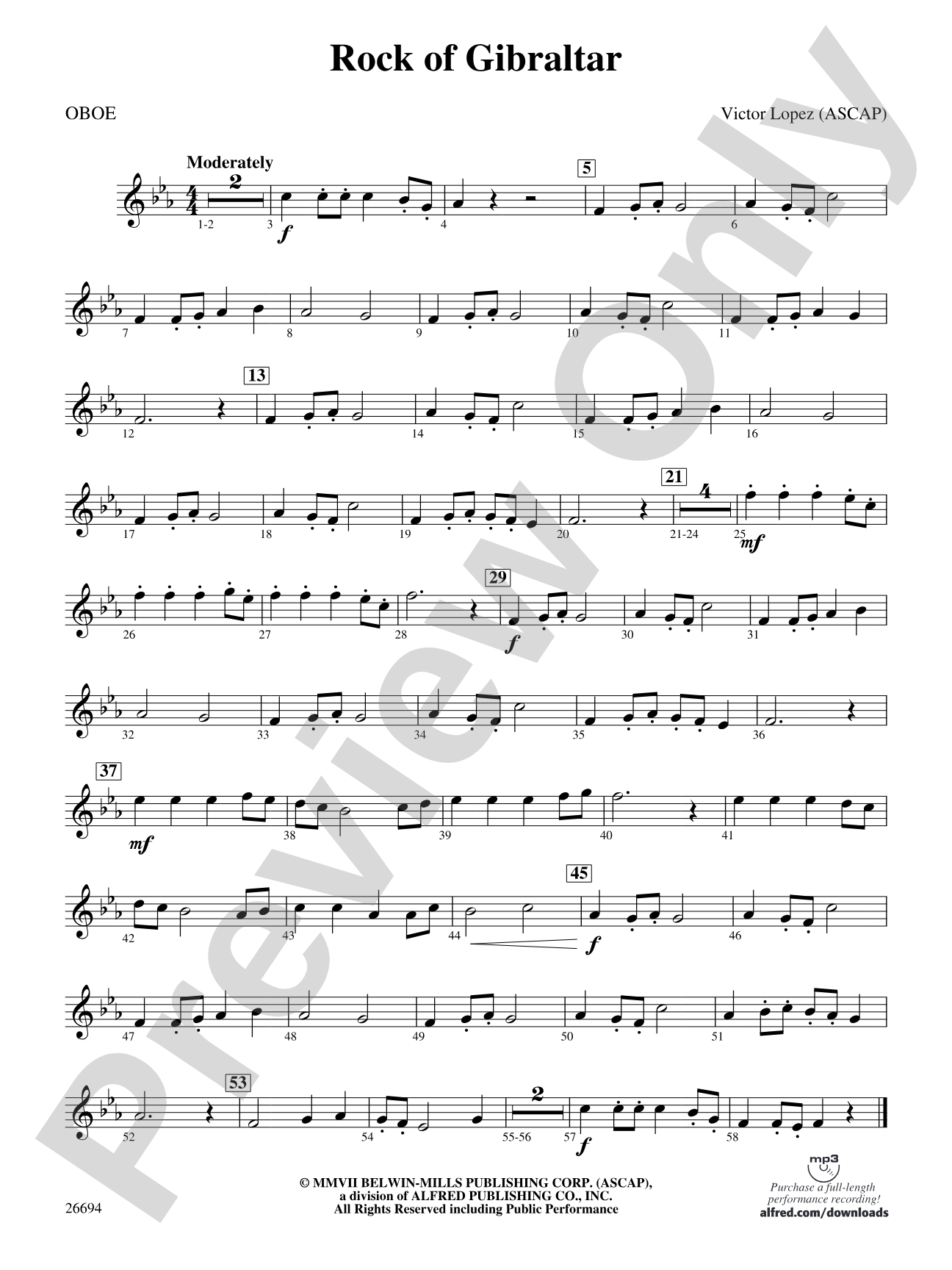 Rock of Gibraltar: Oboe