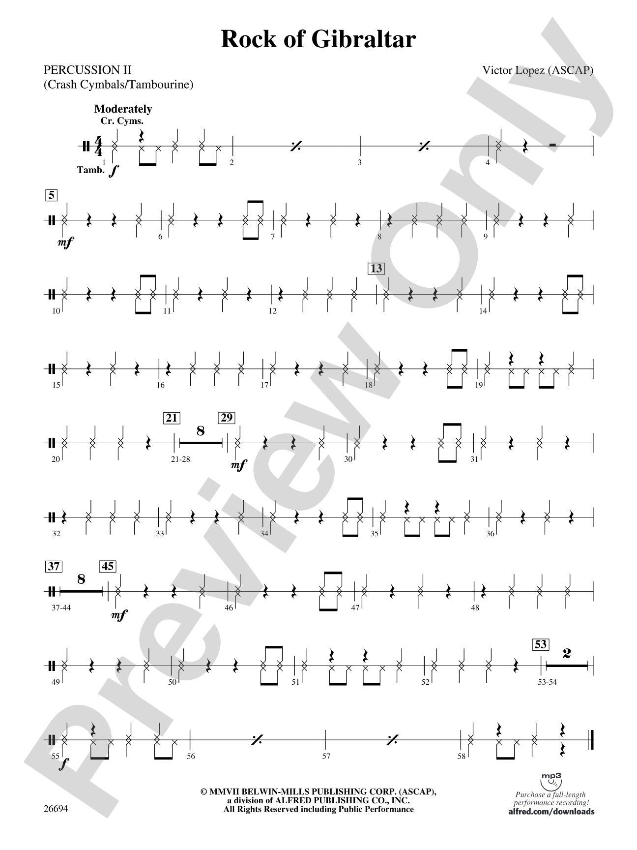 Rock of Gibraltar: 2nd Percussion