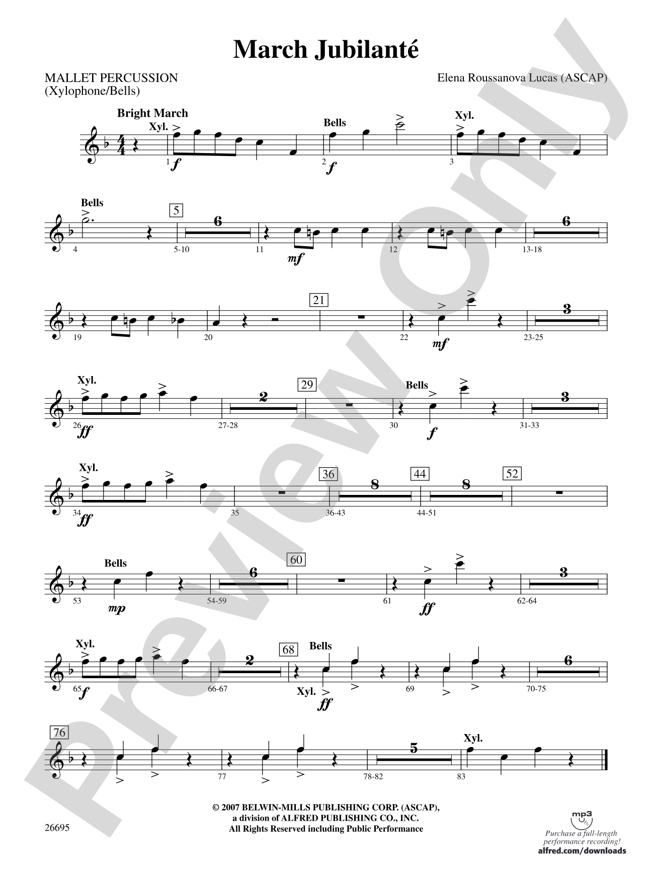 March Jubilante: Mallets