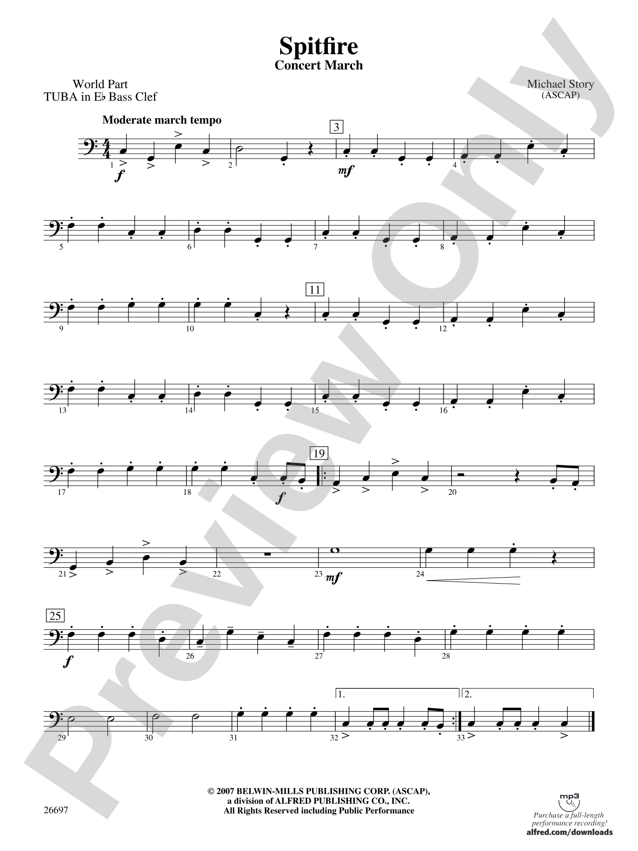 Spitfire: (wp) E-flat Tuba B.C.