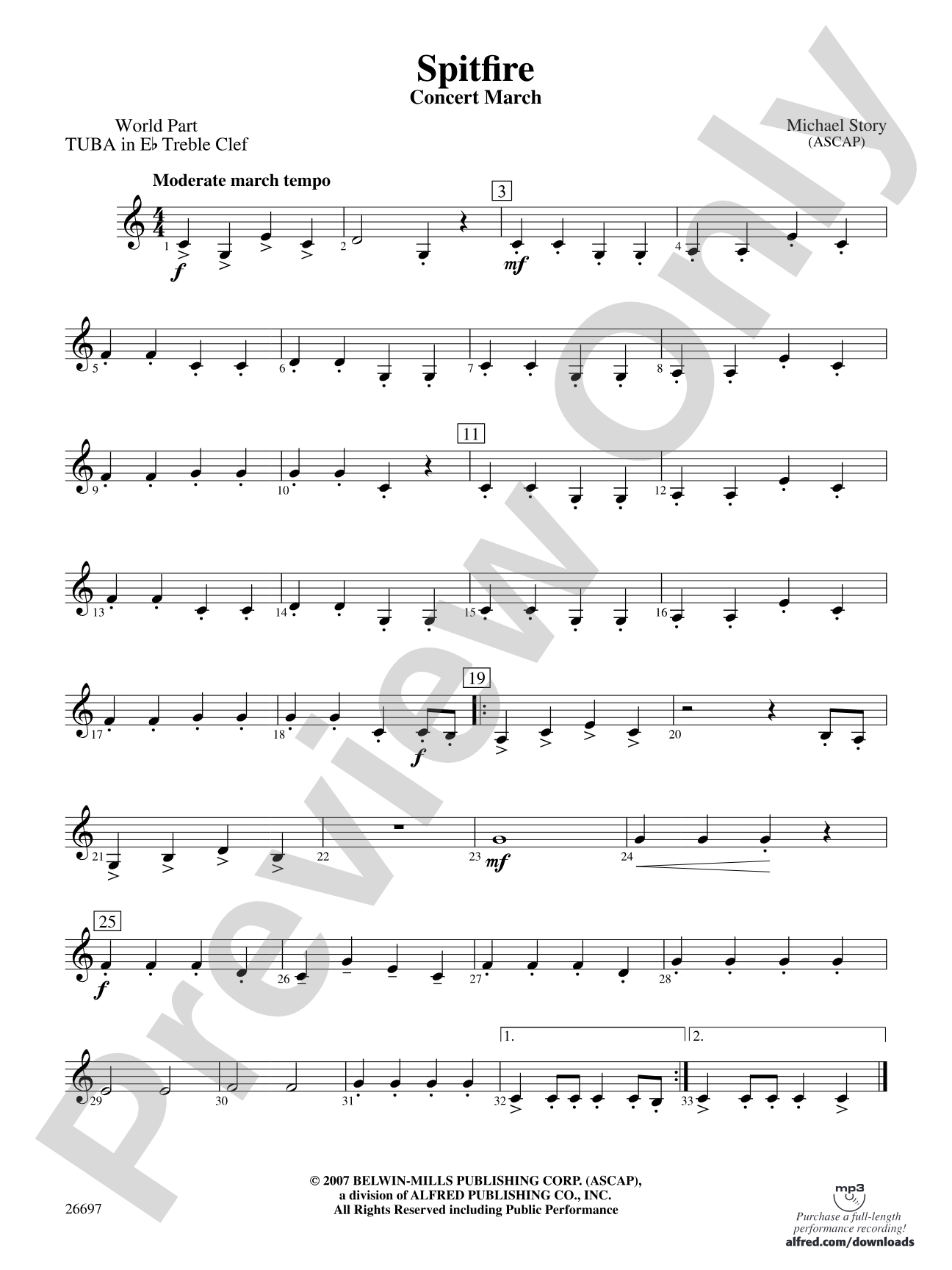 Spitfire: (wp) E-flat Tuba T.C.