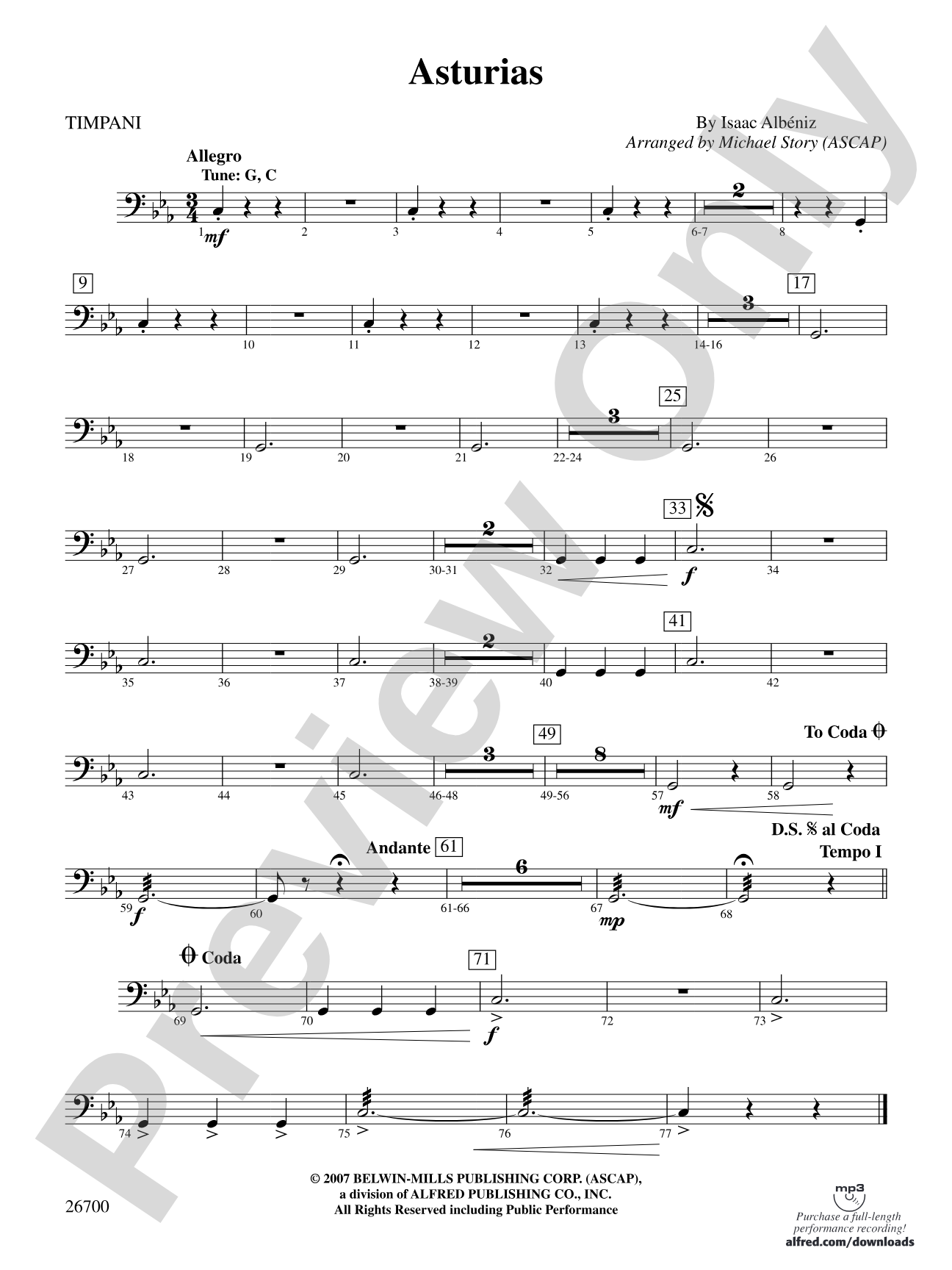 Asturias: Timpani