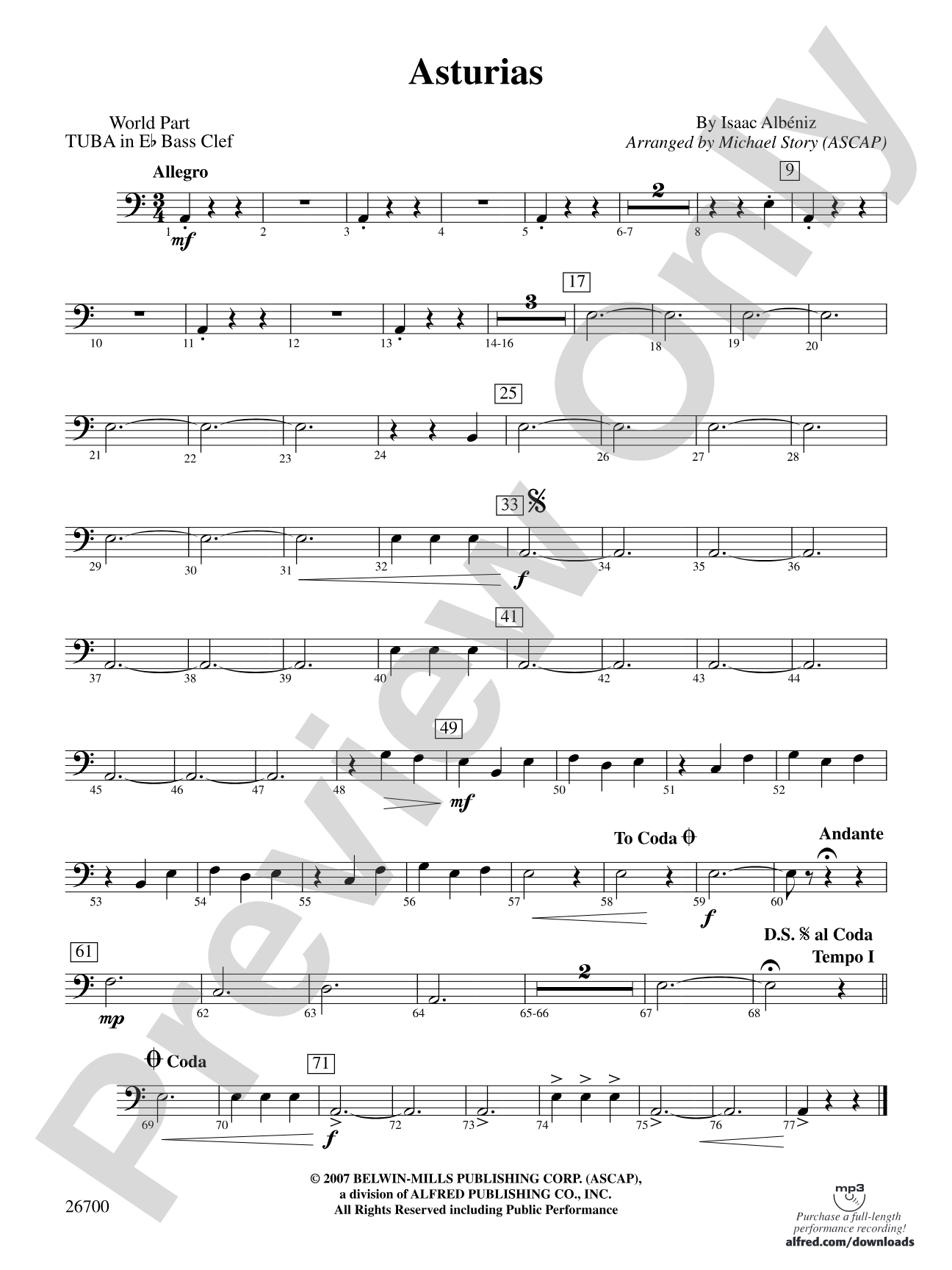 Asturias: (wp) E-flat Tuba B.C.