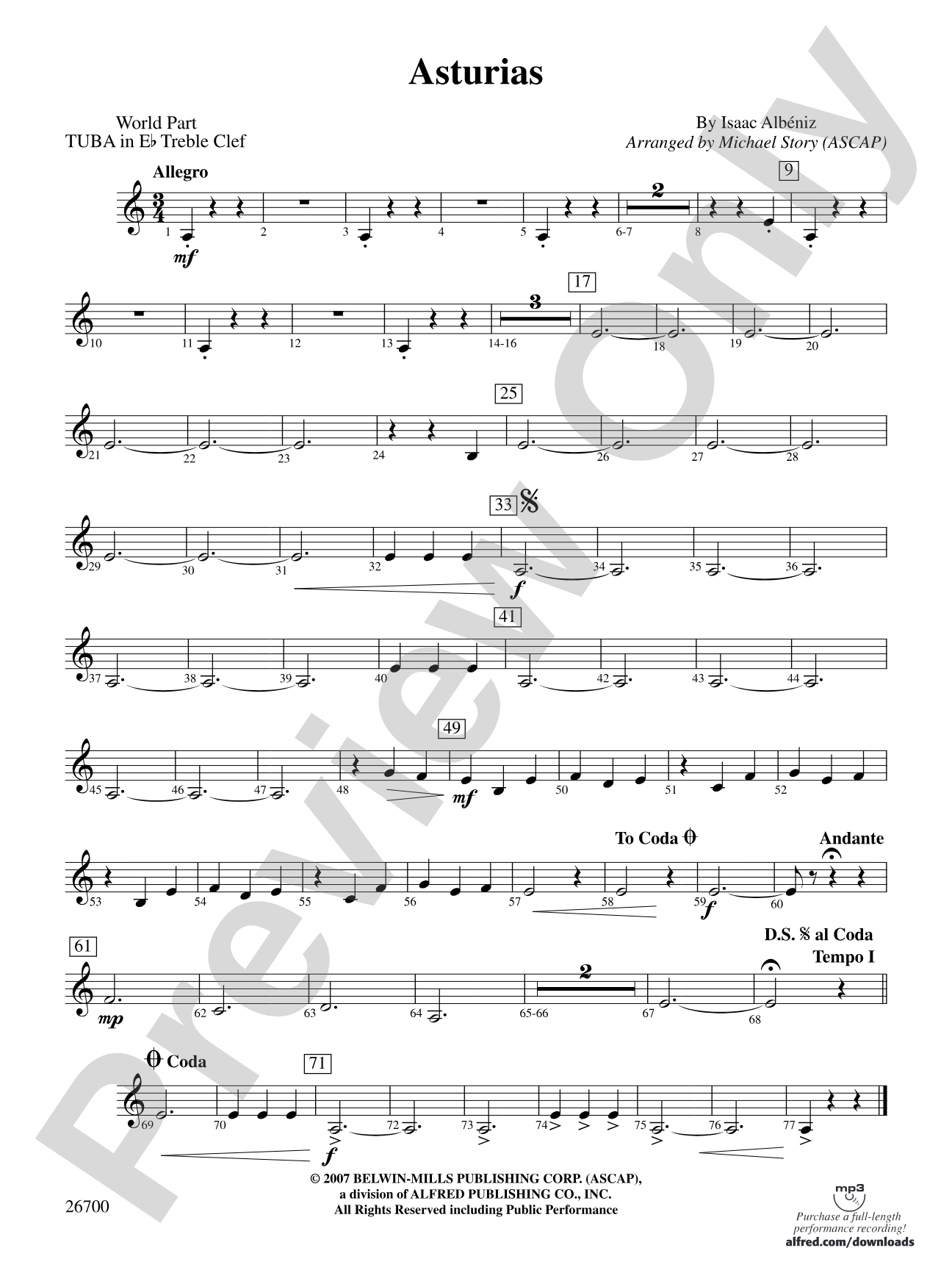 Asturias: (wp) E-flat Tuba T.C.