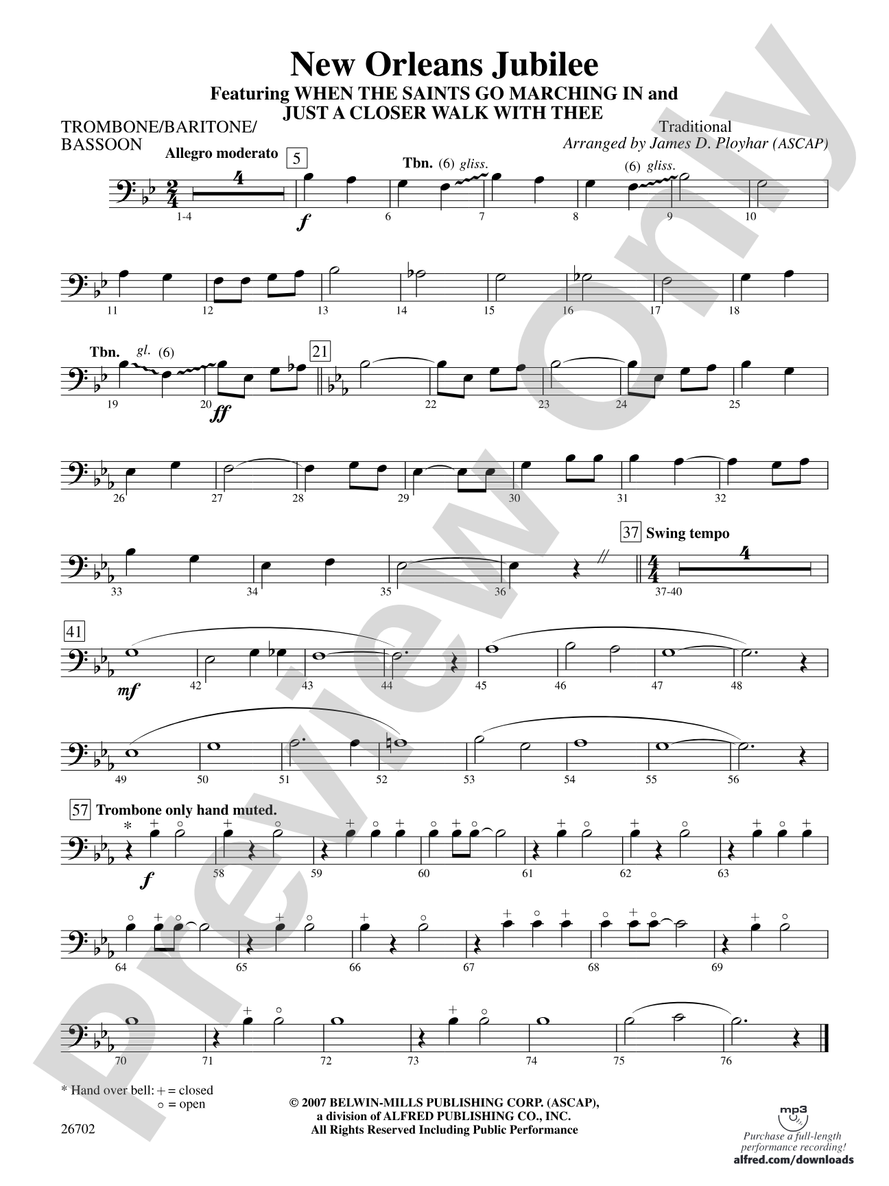 New Orleans Jubilee: 1st Trombone