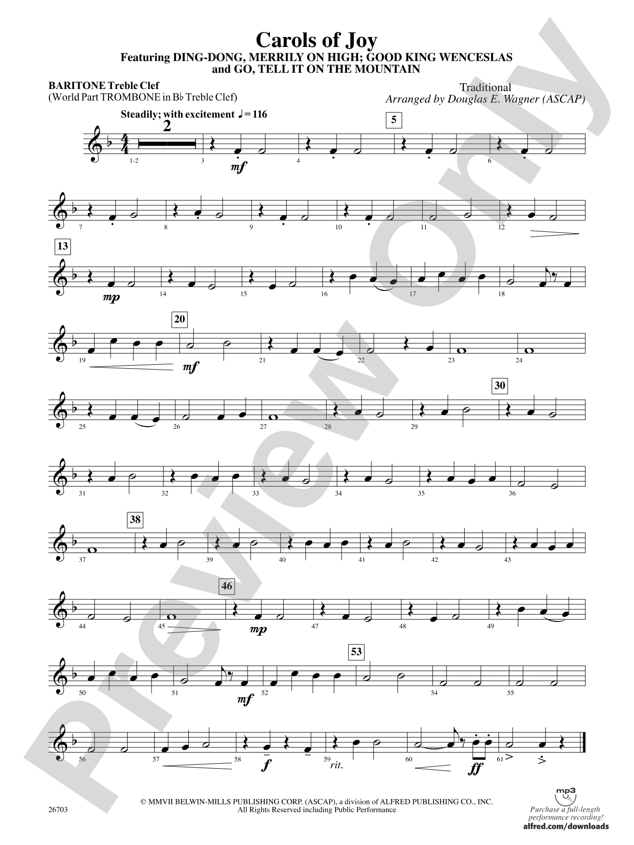 Carols of Joy: Baritone T.C.