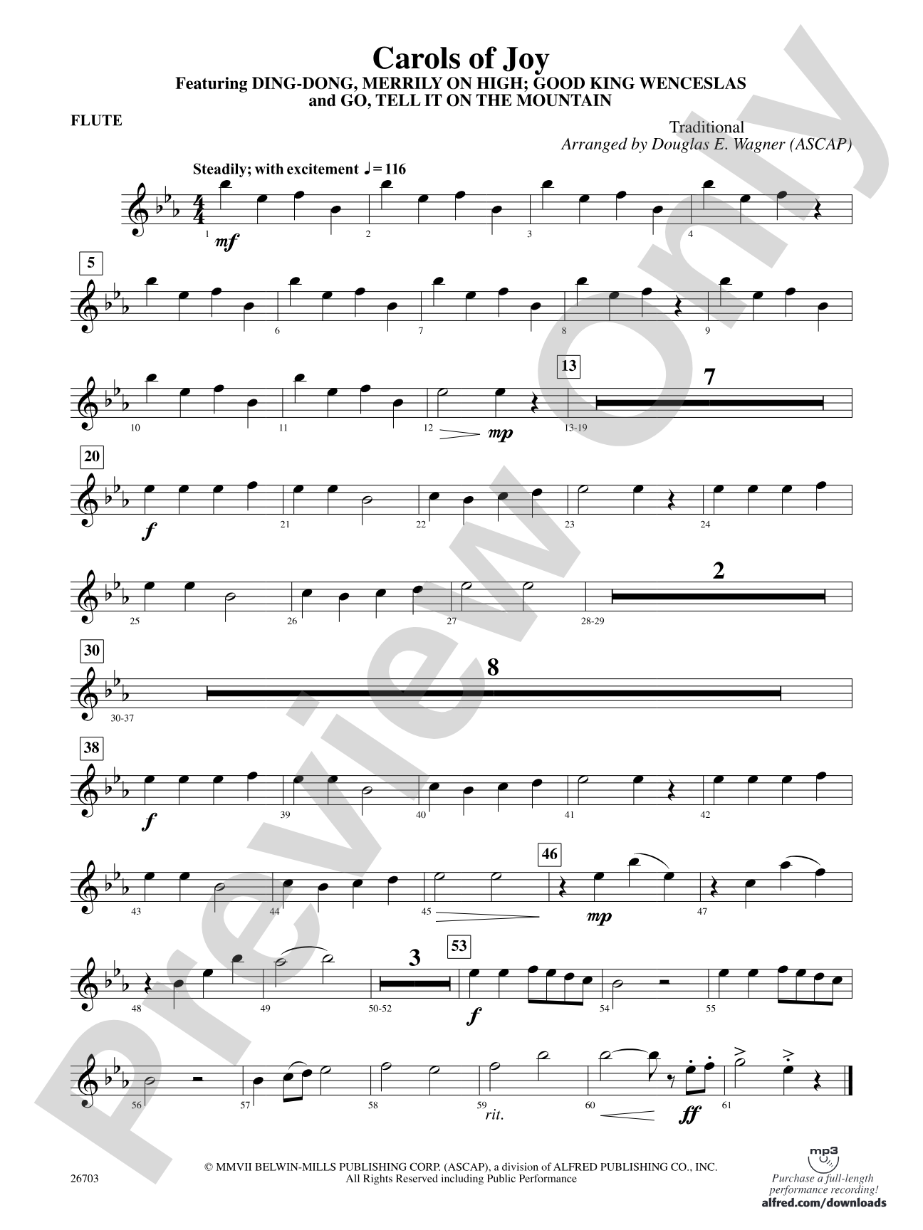 Carols of Joy: Flute