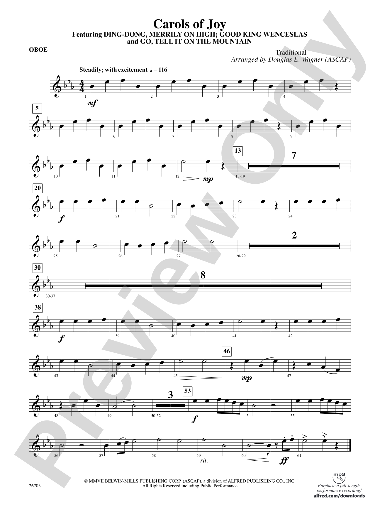 Carols of Joy: Oboe